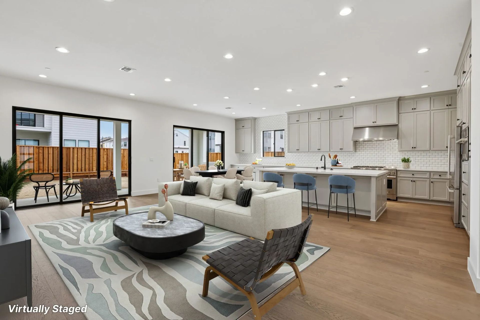 Sky House Homesite 870 Great Room Virtually Staged