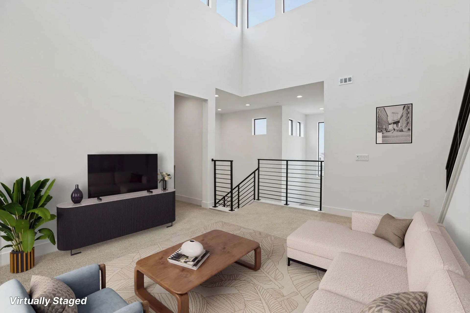 Sky House Homesite 870 Loft Virtually Staged