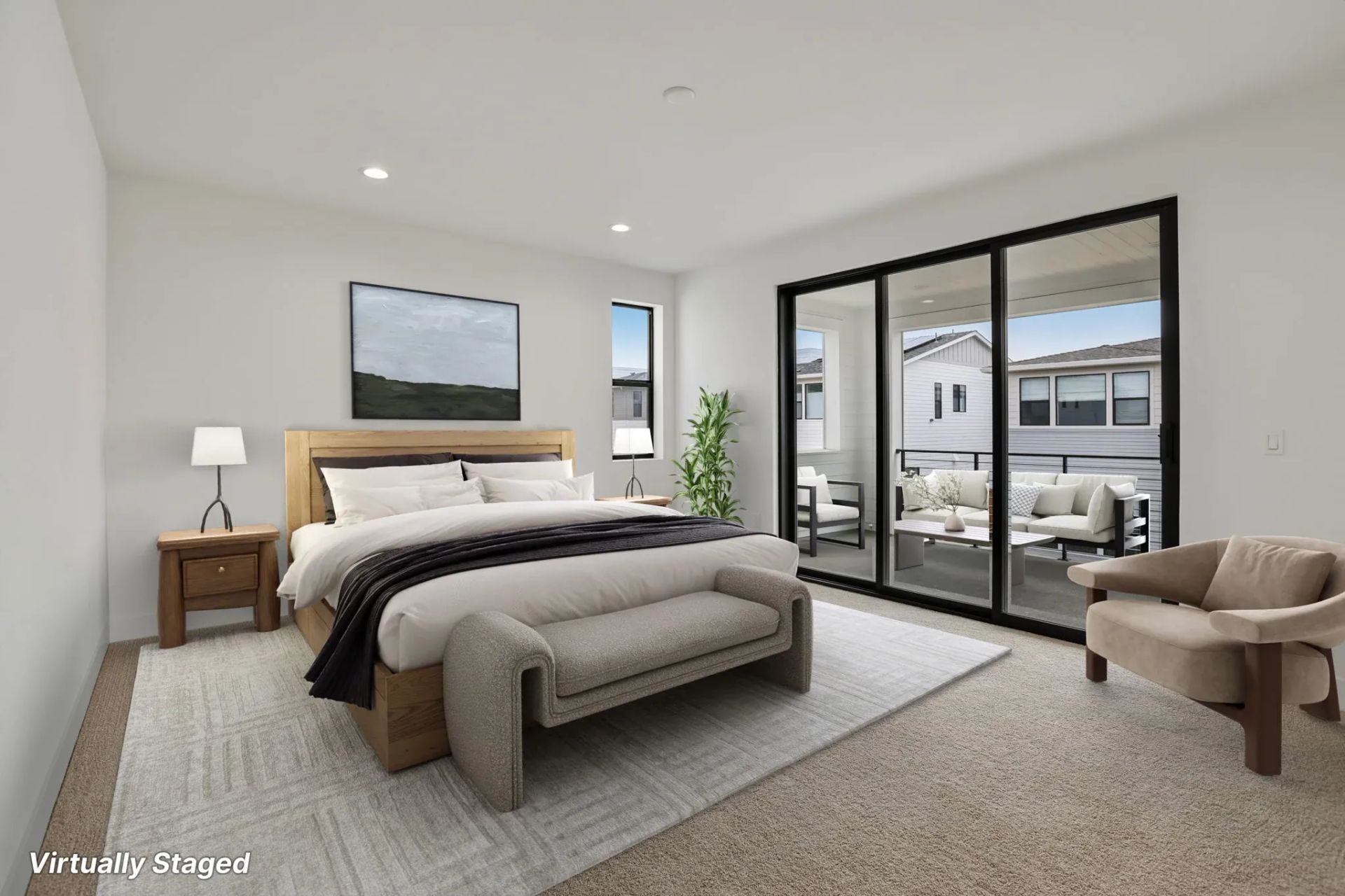 Sky House Homesite 870 Primary Bed Virtually Stage