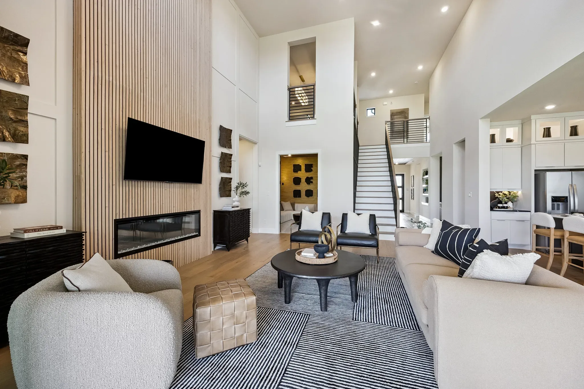 Plan 5058 Great Room - Staged, Look May Vary