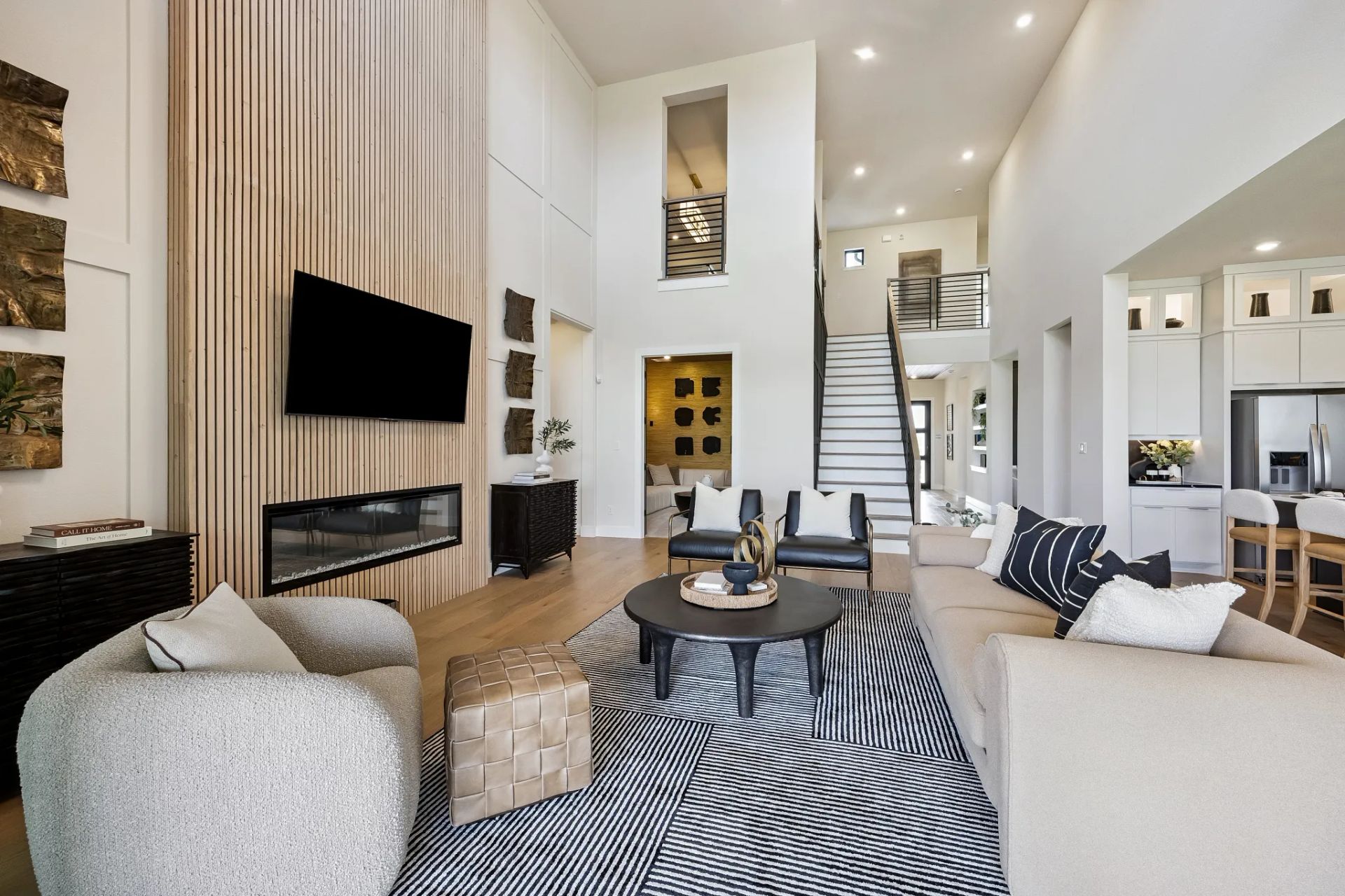 Plan 5058 Great Room - Staged, Look May Vary