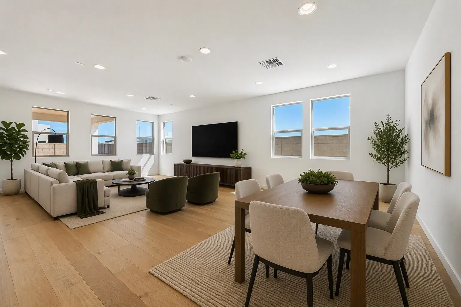 Great Room Virtually Staged