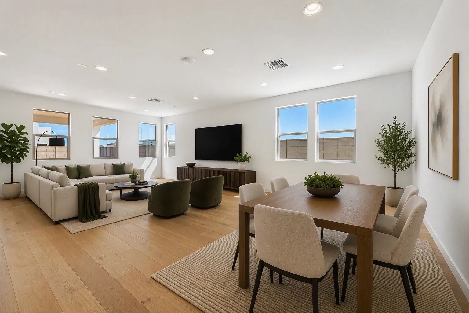 Great Room Virtually Staged