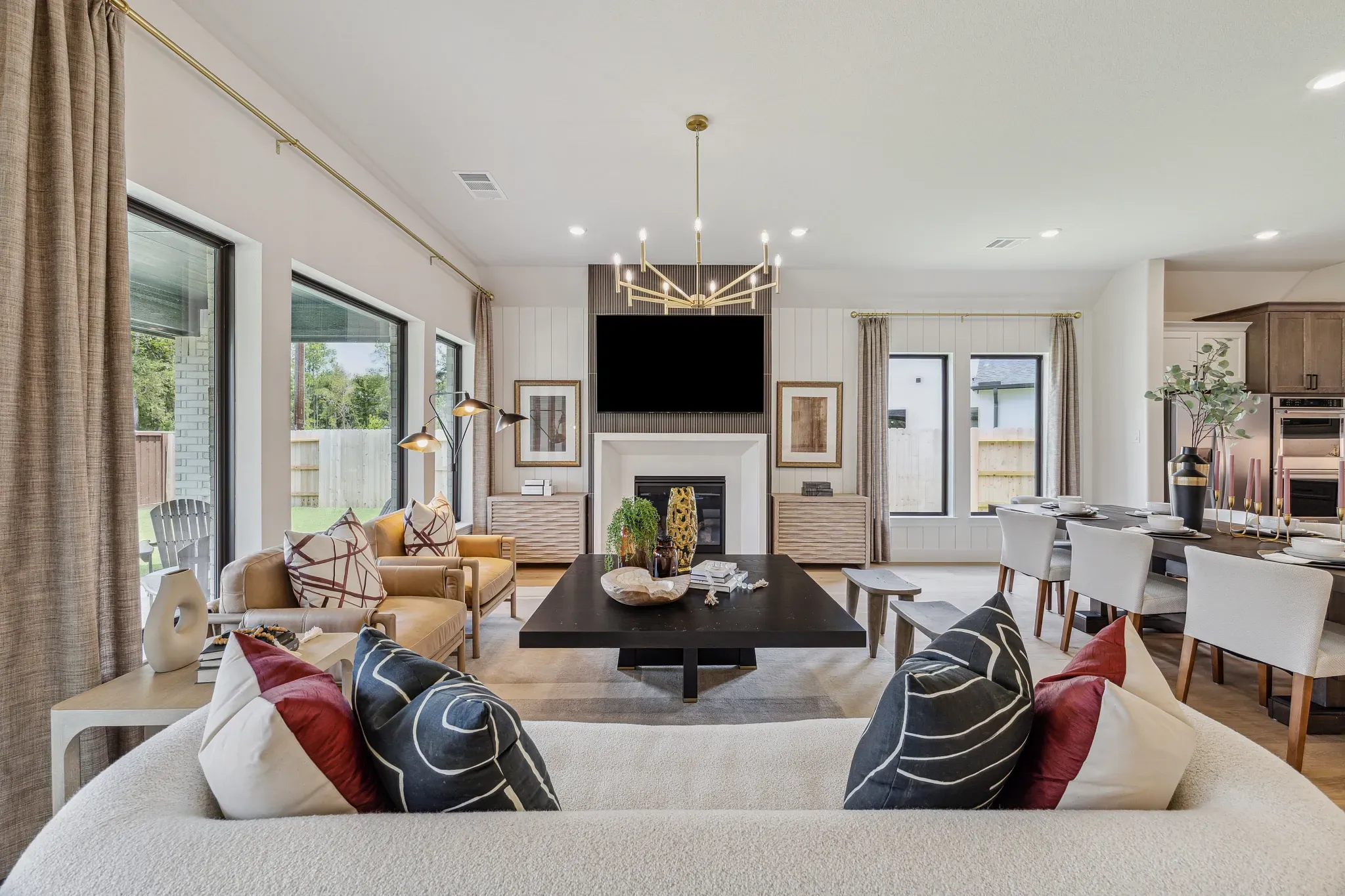 Plan 4043 Great Room - Staged, Look May Vary