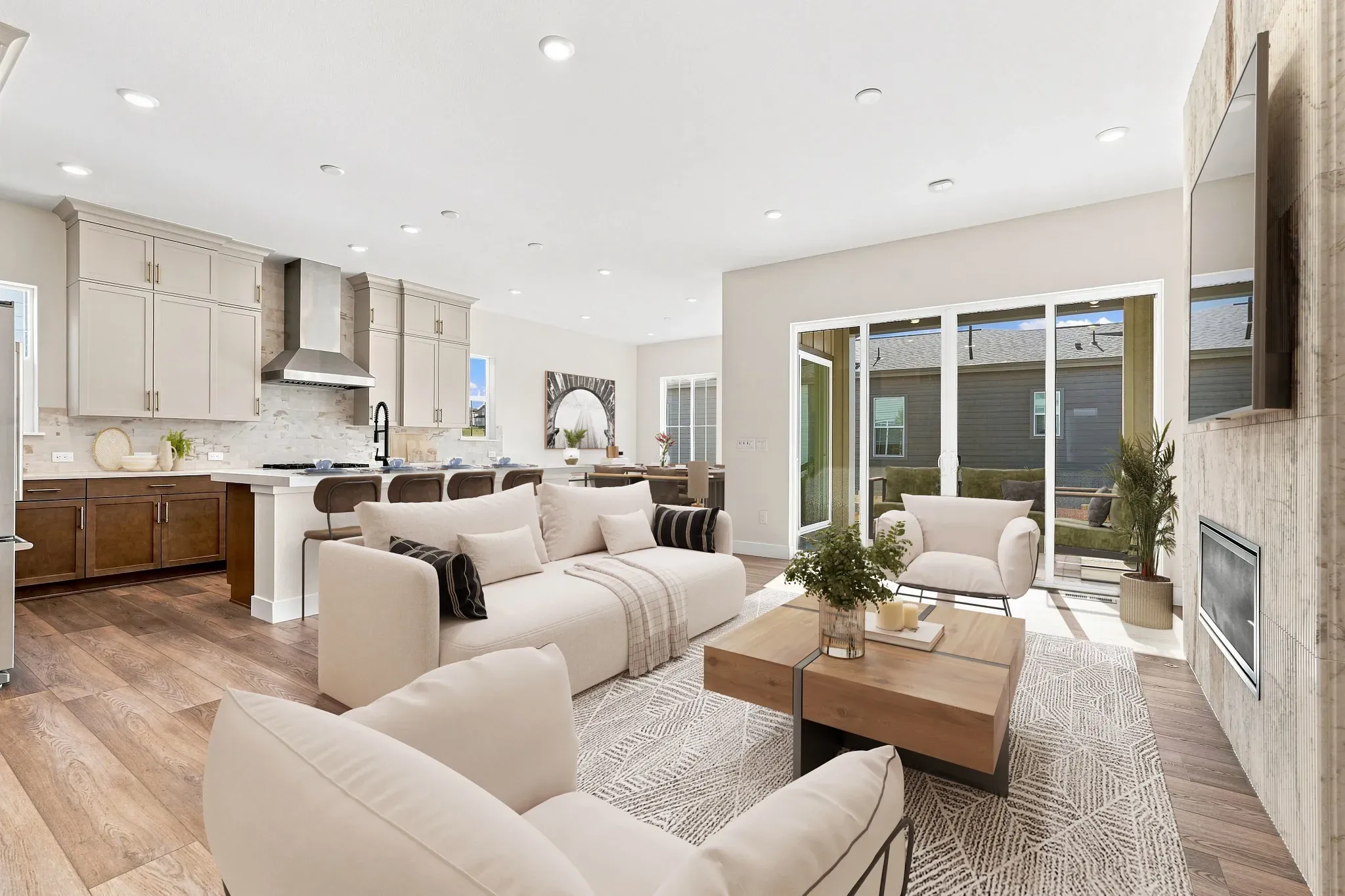 Homesite 50 Great Room, Kitchen + Dining - Virtual
