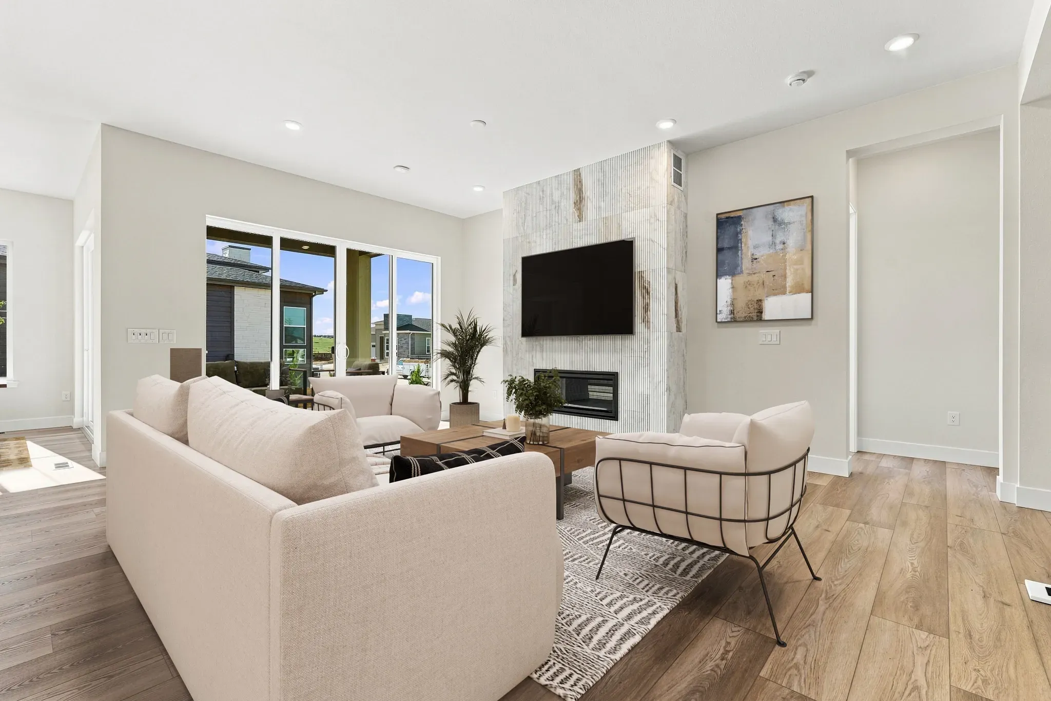 Homesite 50 Great Room - Virtually Staged