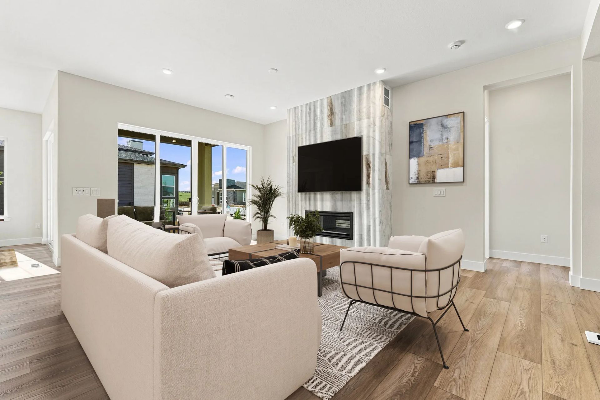 Homesite 50 Great Room - Virtually Staged