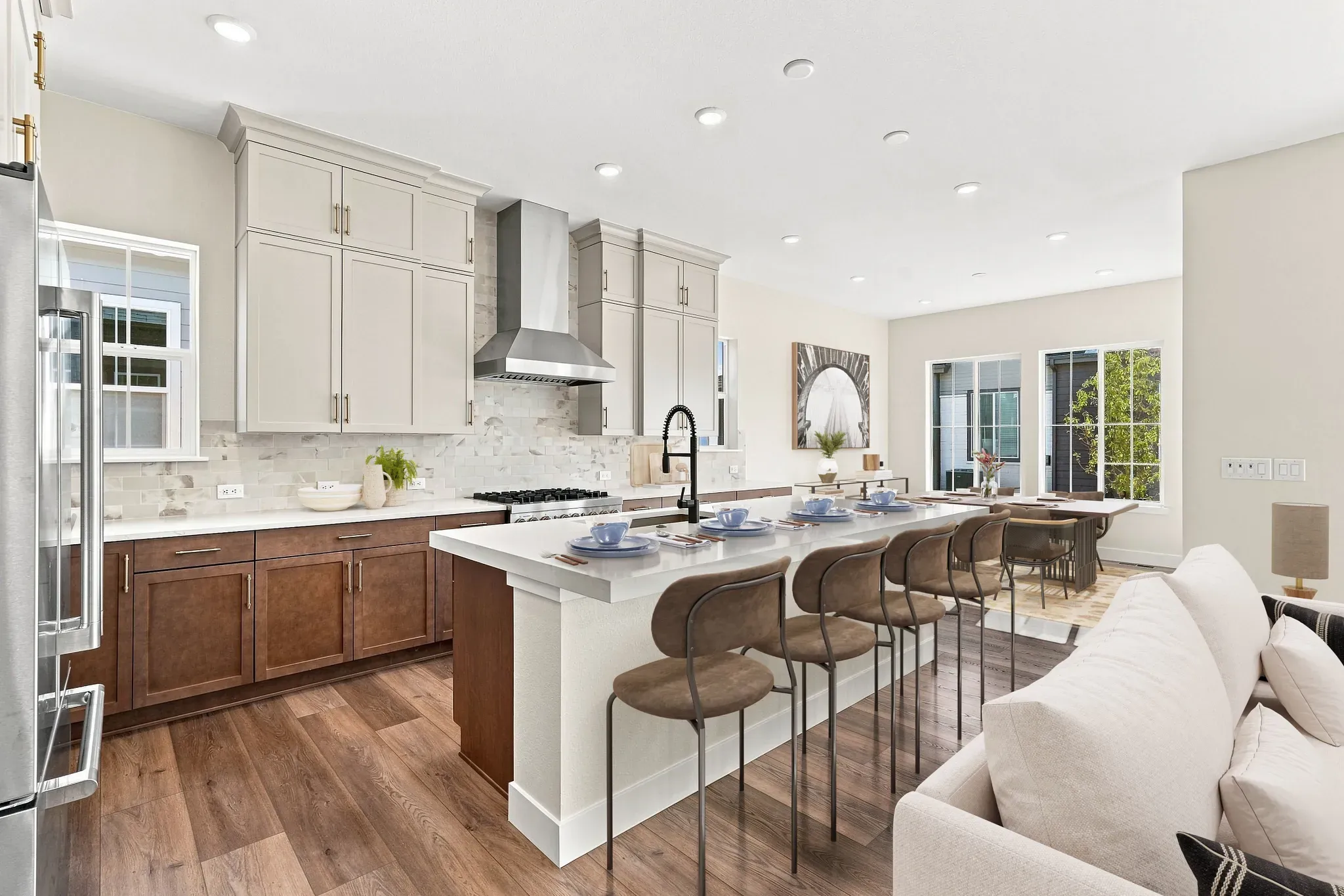 Homesite 50 Kitchen + Dining - Virtually Staged