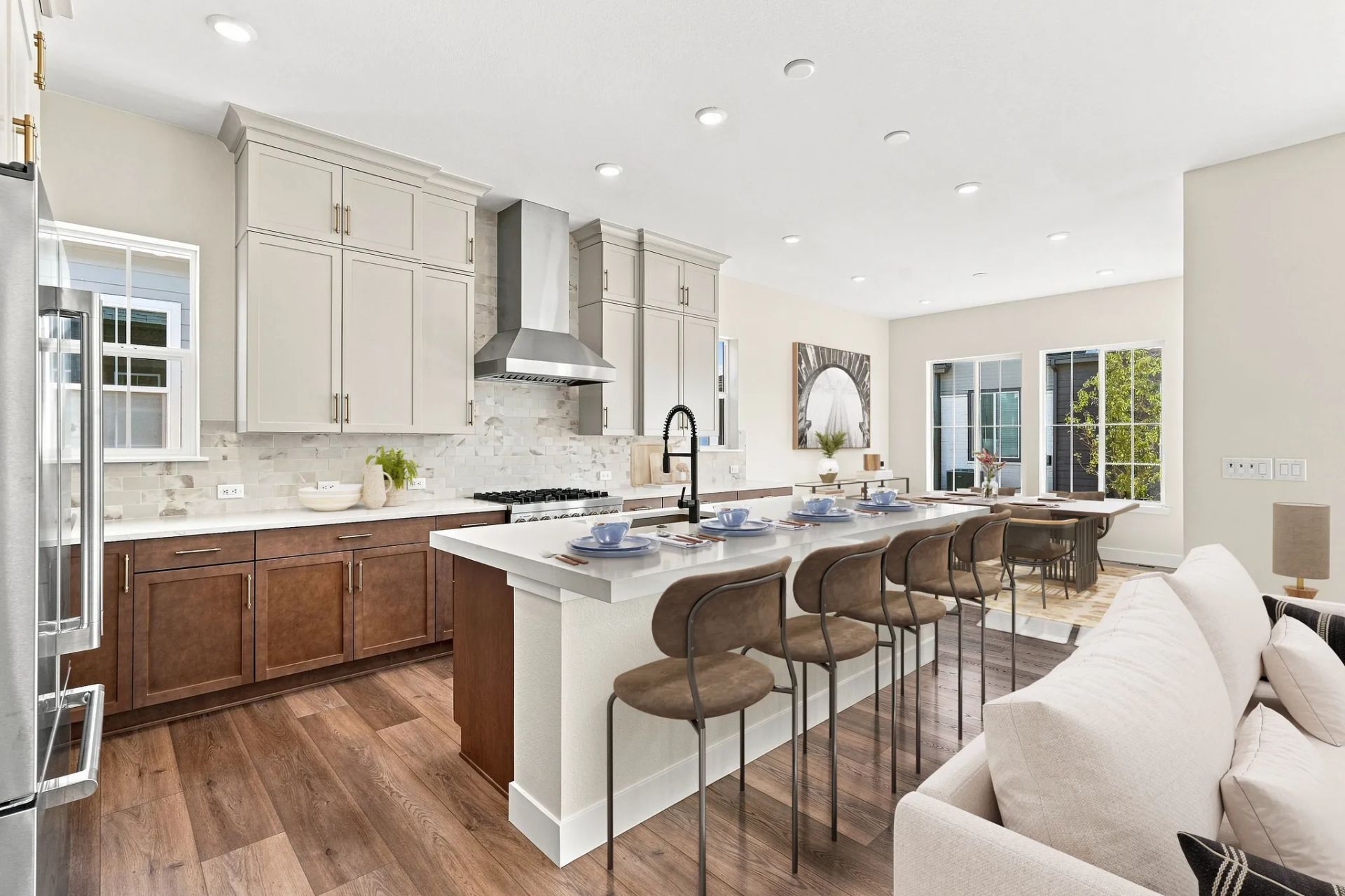 Homesite 50 Kitchen + Dining - Virtually Staged