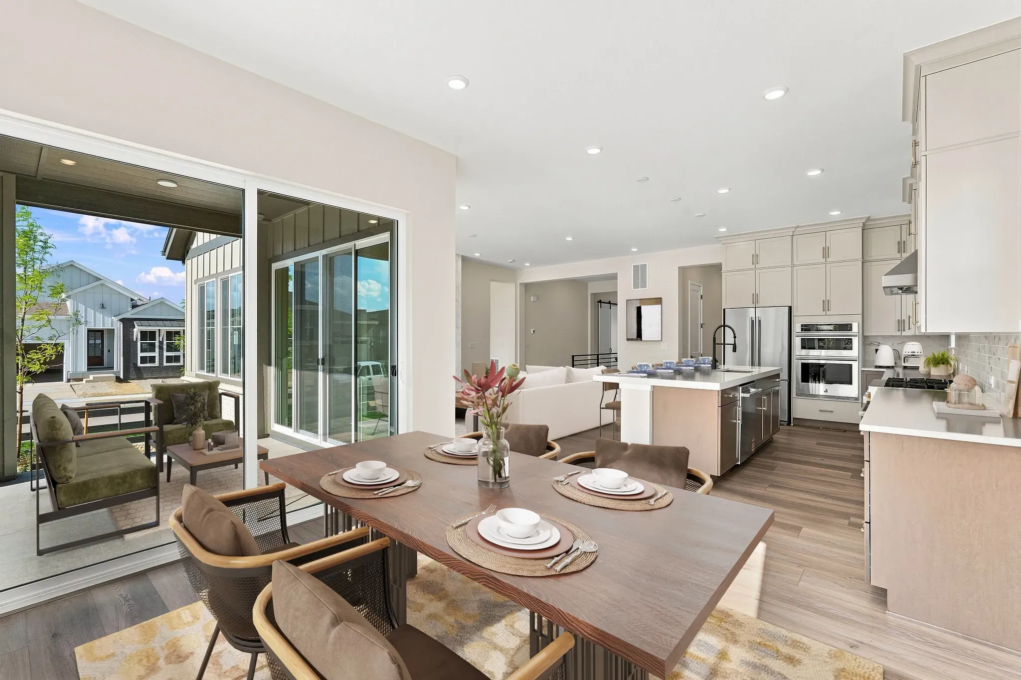 Homesite 50 Dining, Patio, Kitchen + Great Room -