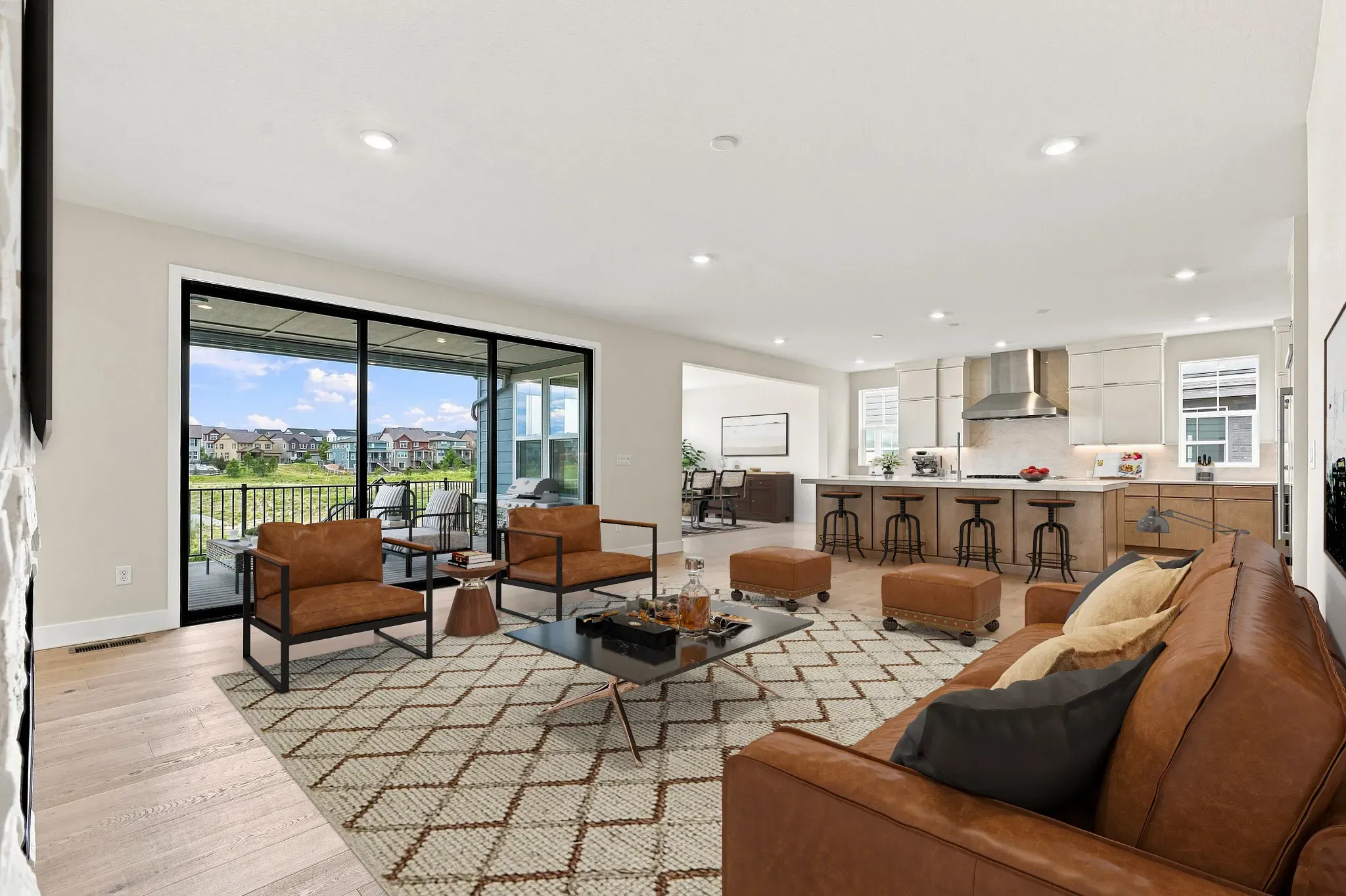Homesite 3102 Great Room, Kitchen + Dining - Virtu
