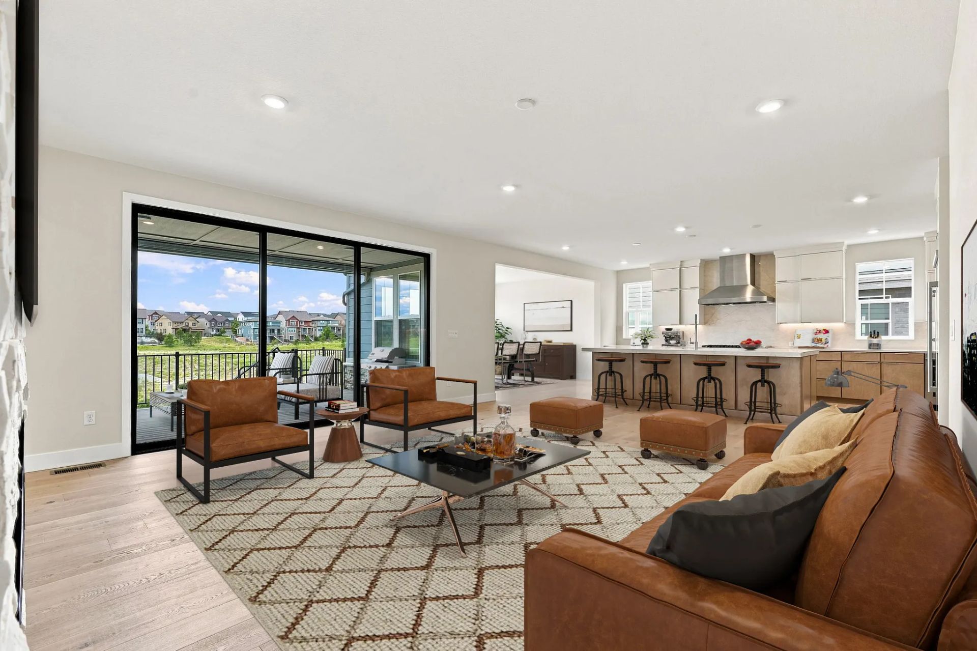 Homesite 3102 Great Room, Kitchen + Dining - Virtu