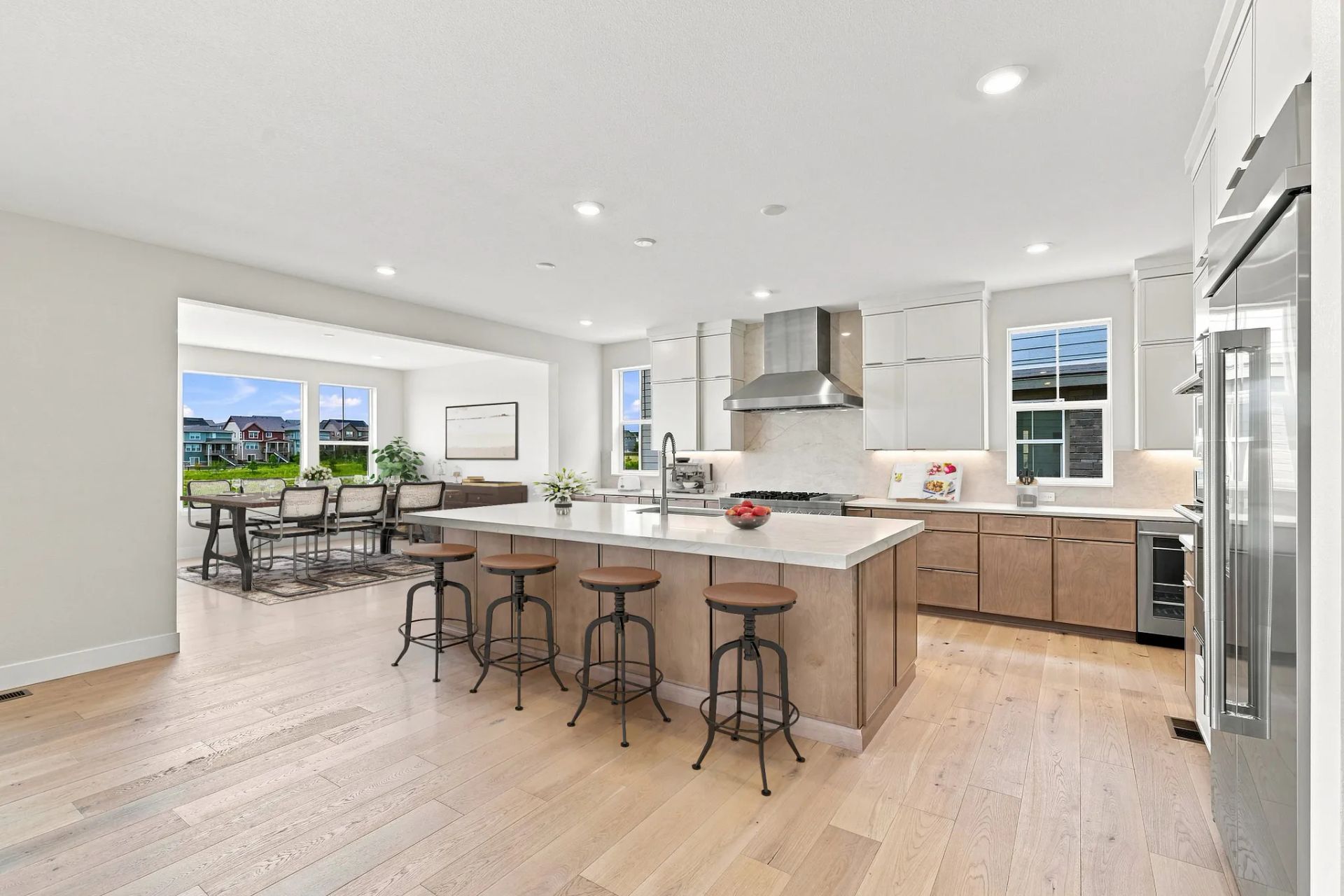 Homesite 3102 Kitchen + Dining - Virtually Staged
