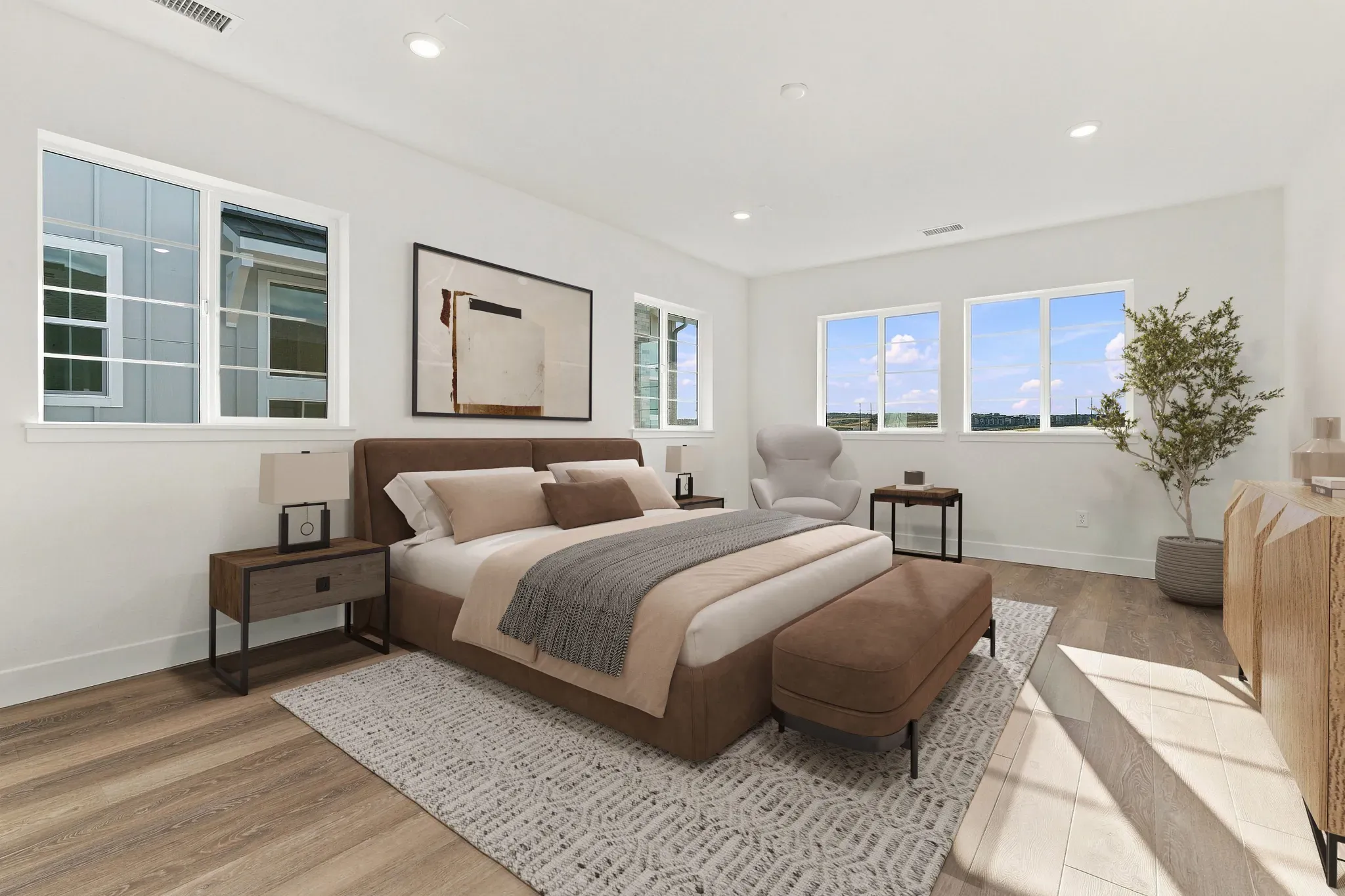 Homesite 12 Primary Bedroom - - Virtually Staged