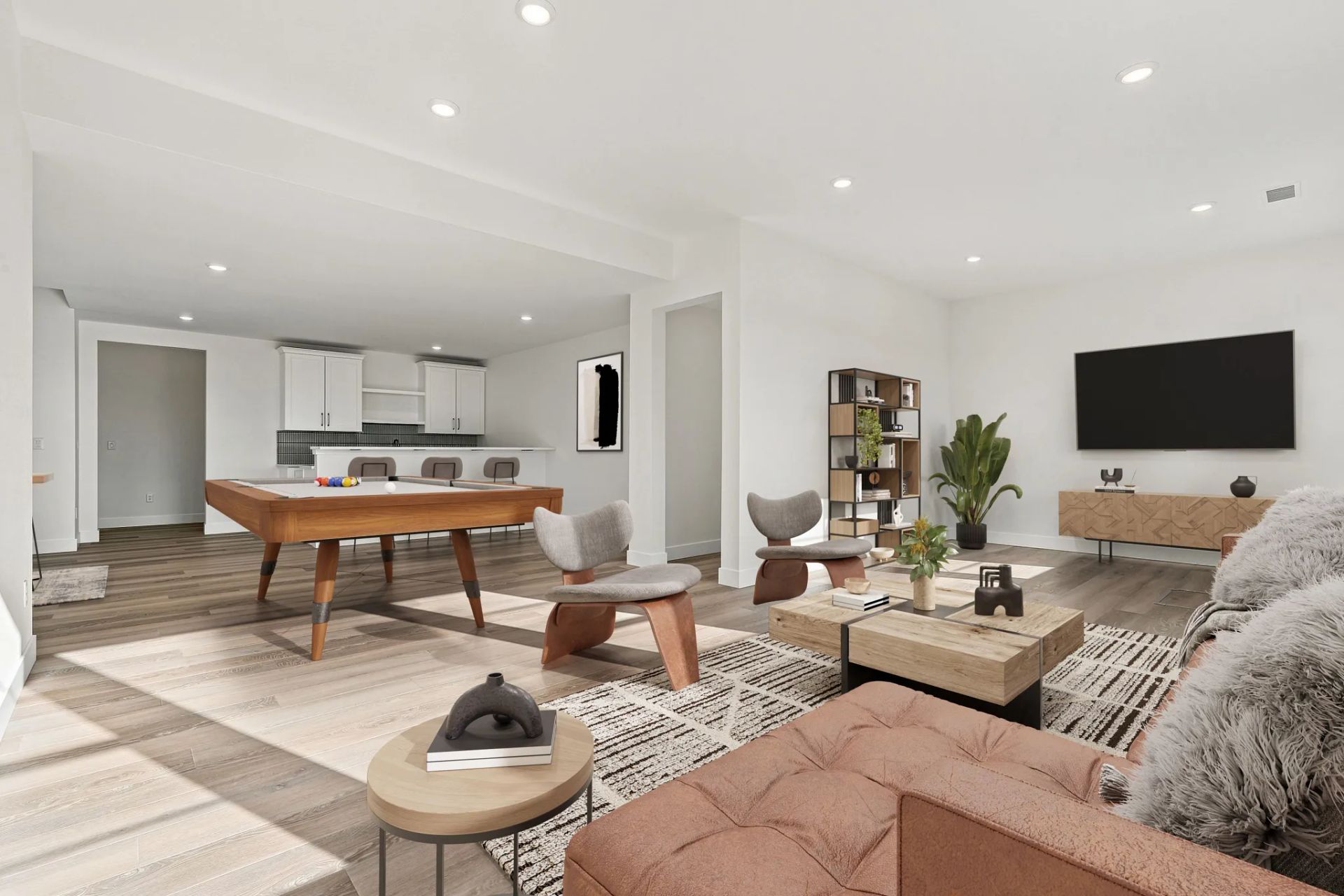 Homesite 12 Finished Basement - Virtually Staged