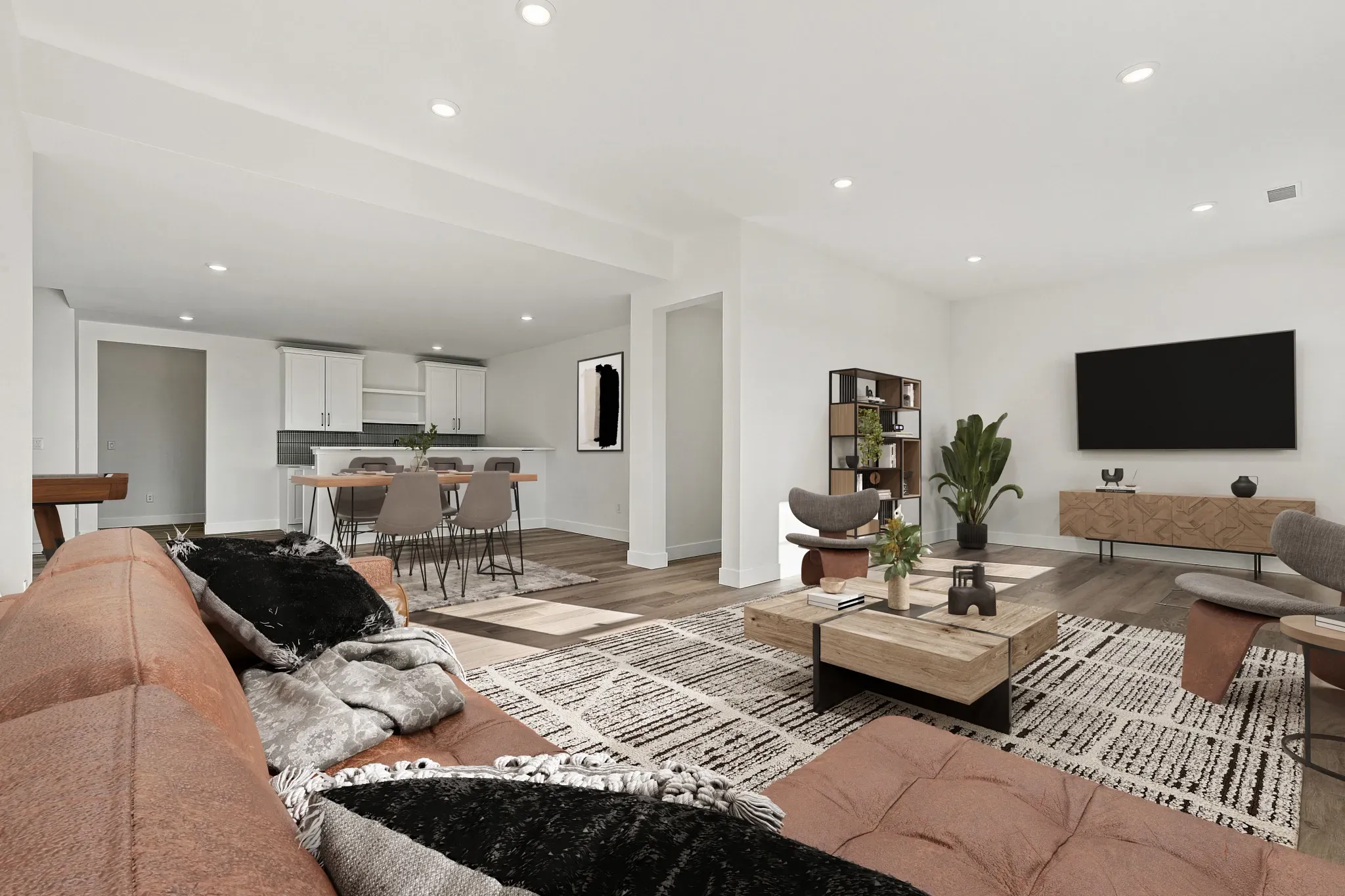 Homesite 12 Finished Basement - Virtually Staged
