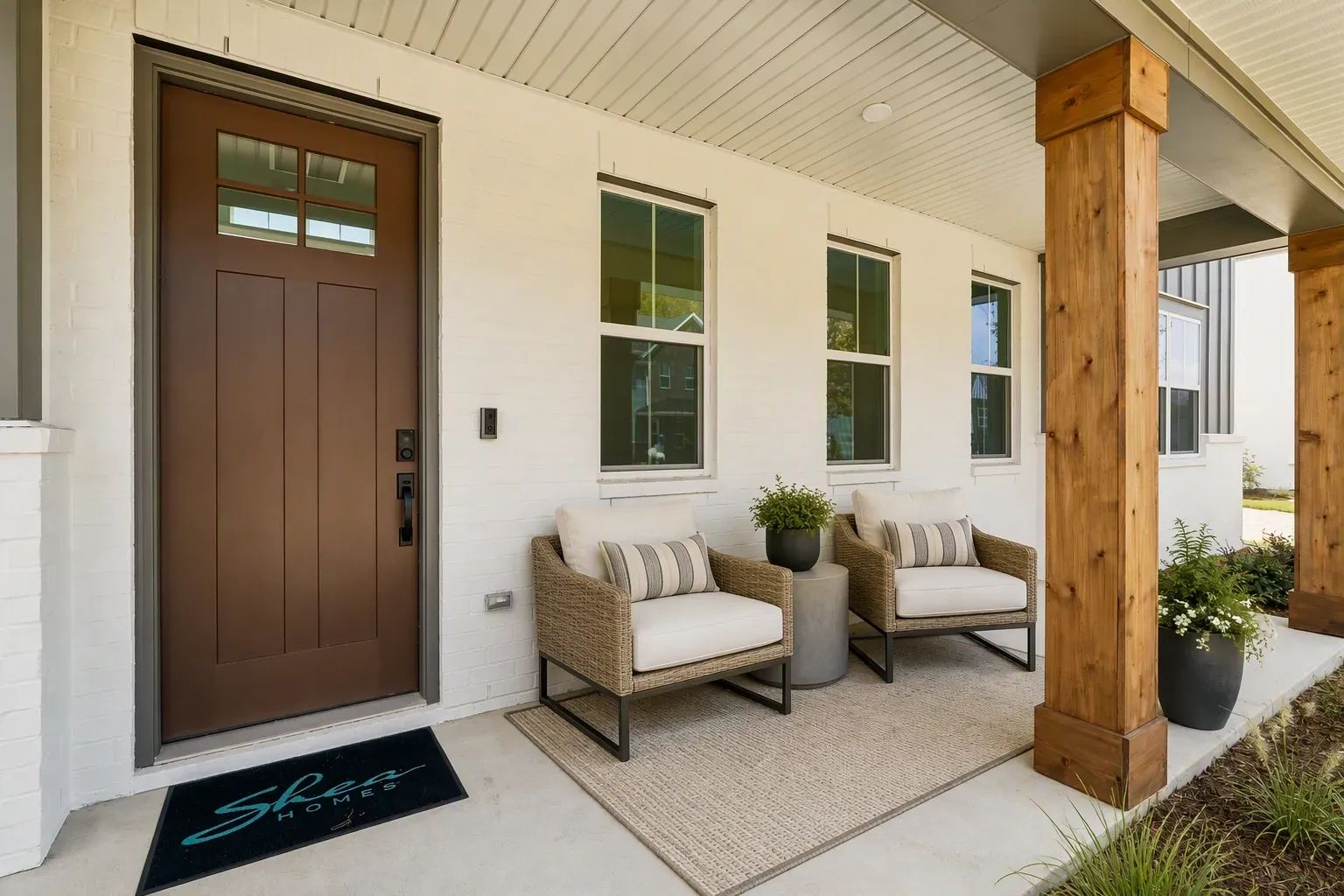 Virtually Staged Front Porch