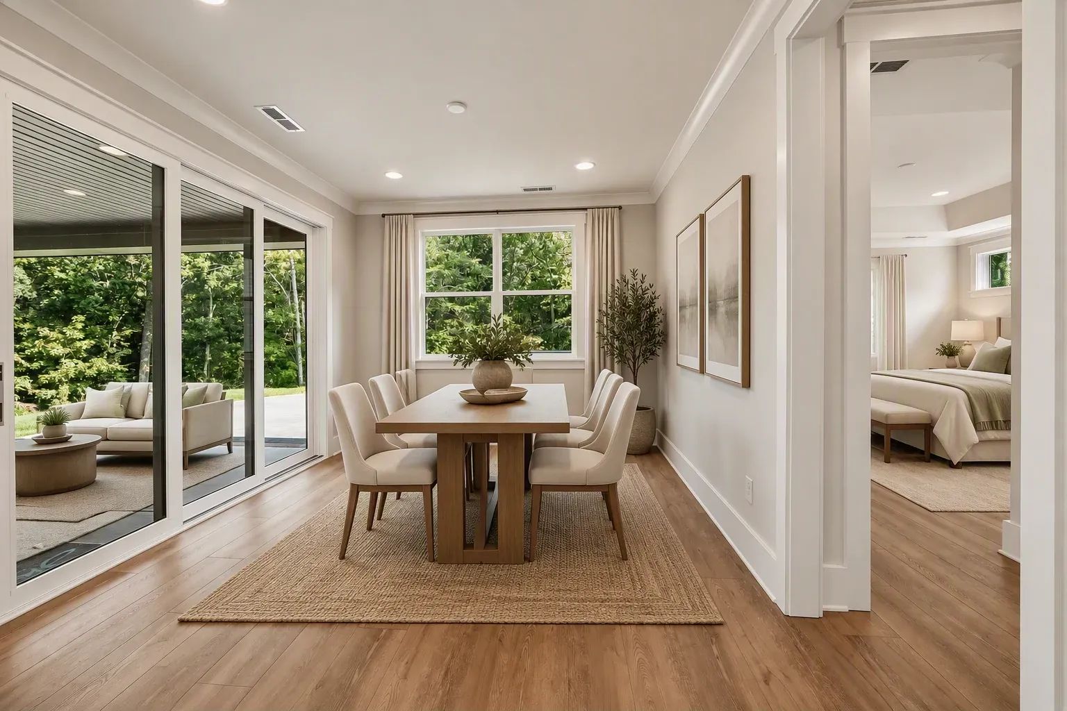 Virtually Staged Dining Room