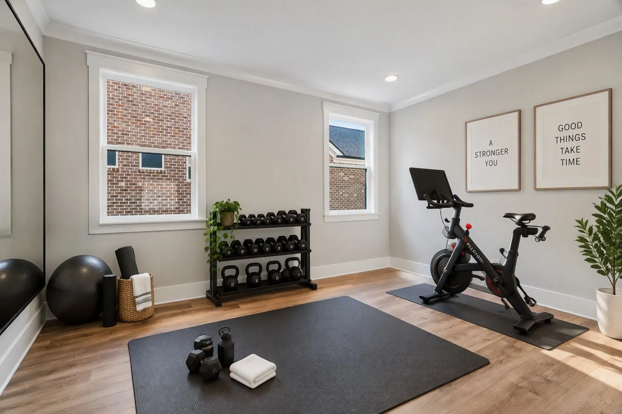 Virtually Staged Home Gym