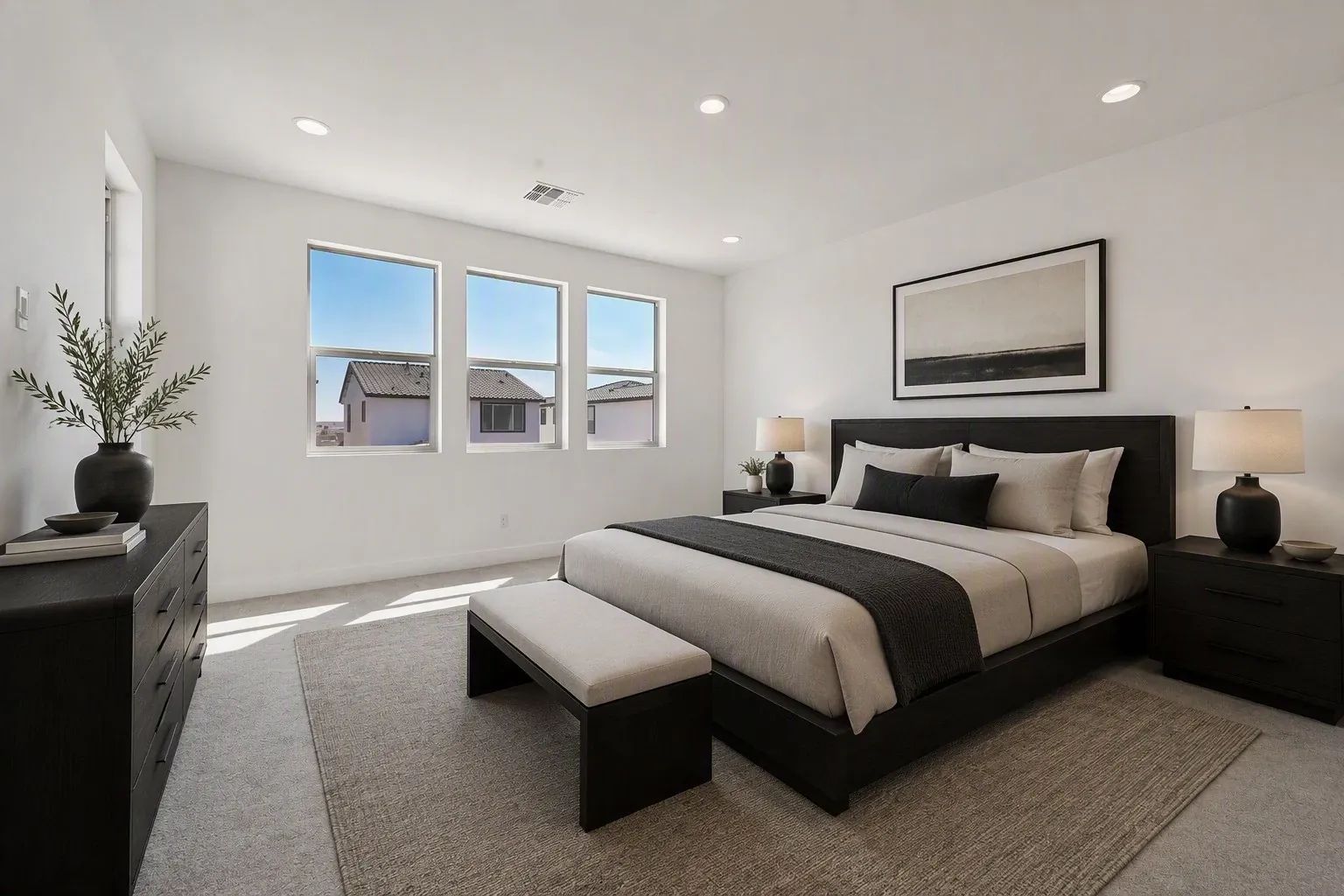 Primary Bedroom Virtually Staged