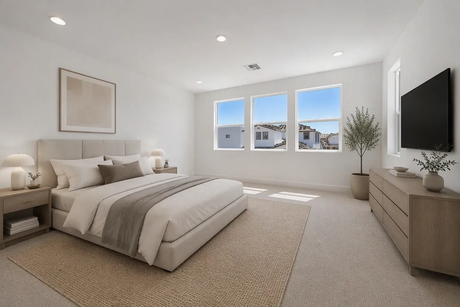 Primary Bedroom Virtually Staged