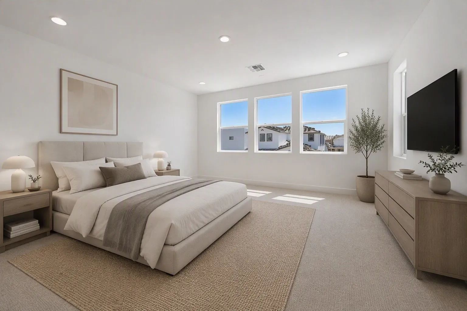 Primary Bedroom Virtually Staged