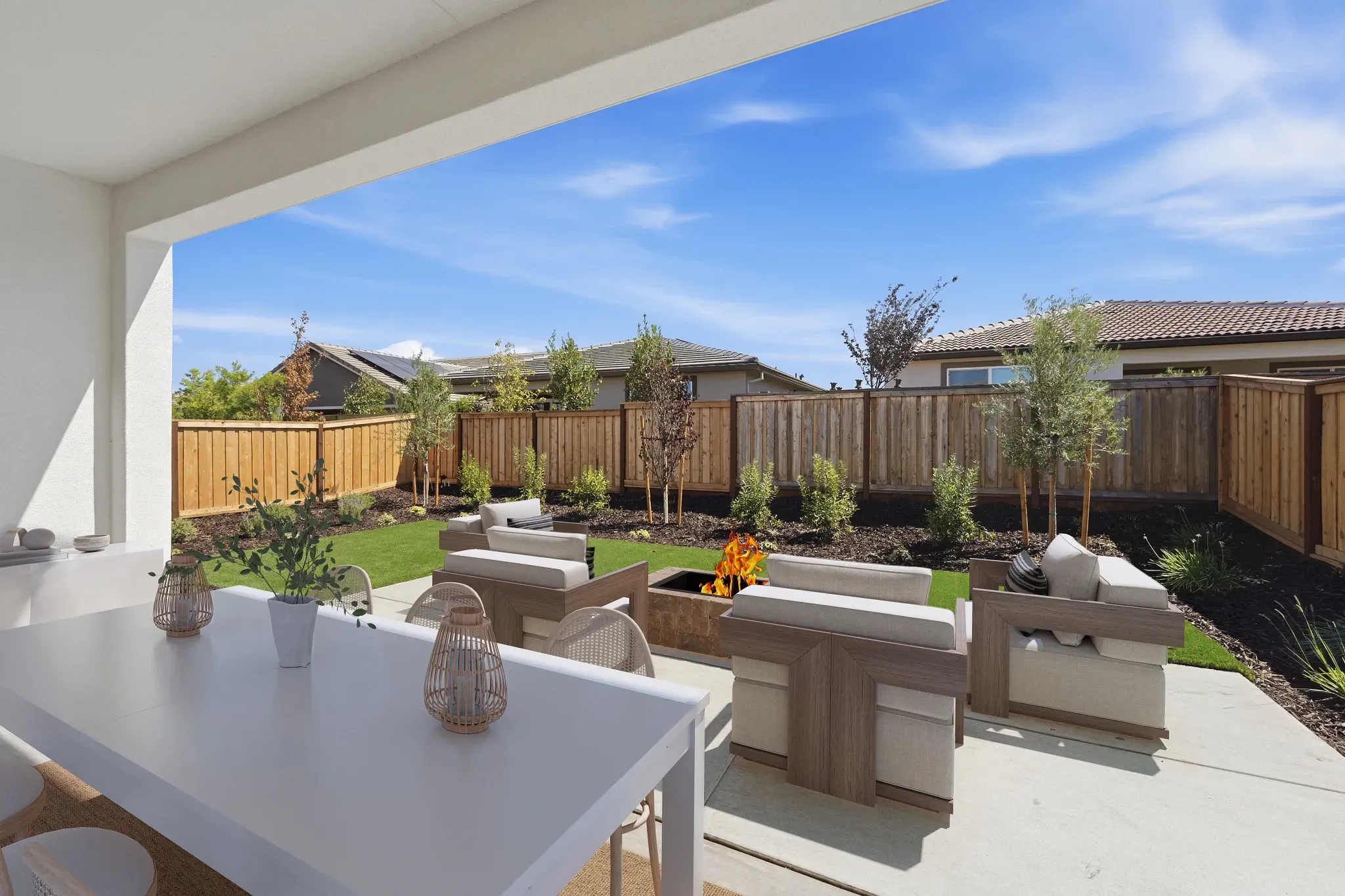 Outdoor Patio Virtually Staged