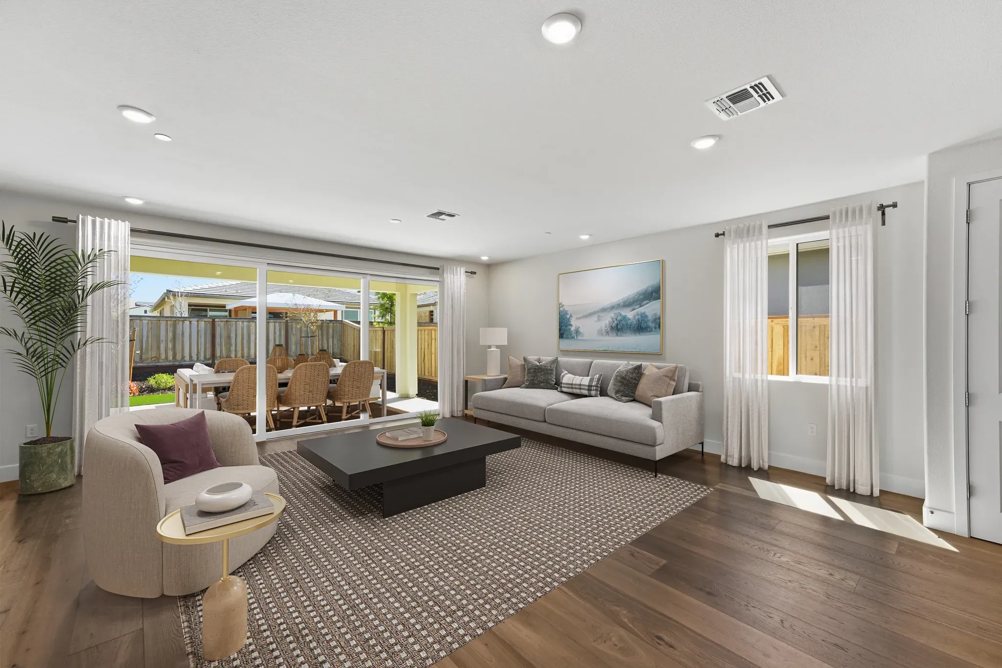Great Room Virtually Staged