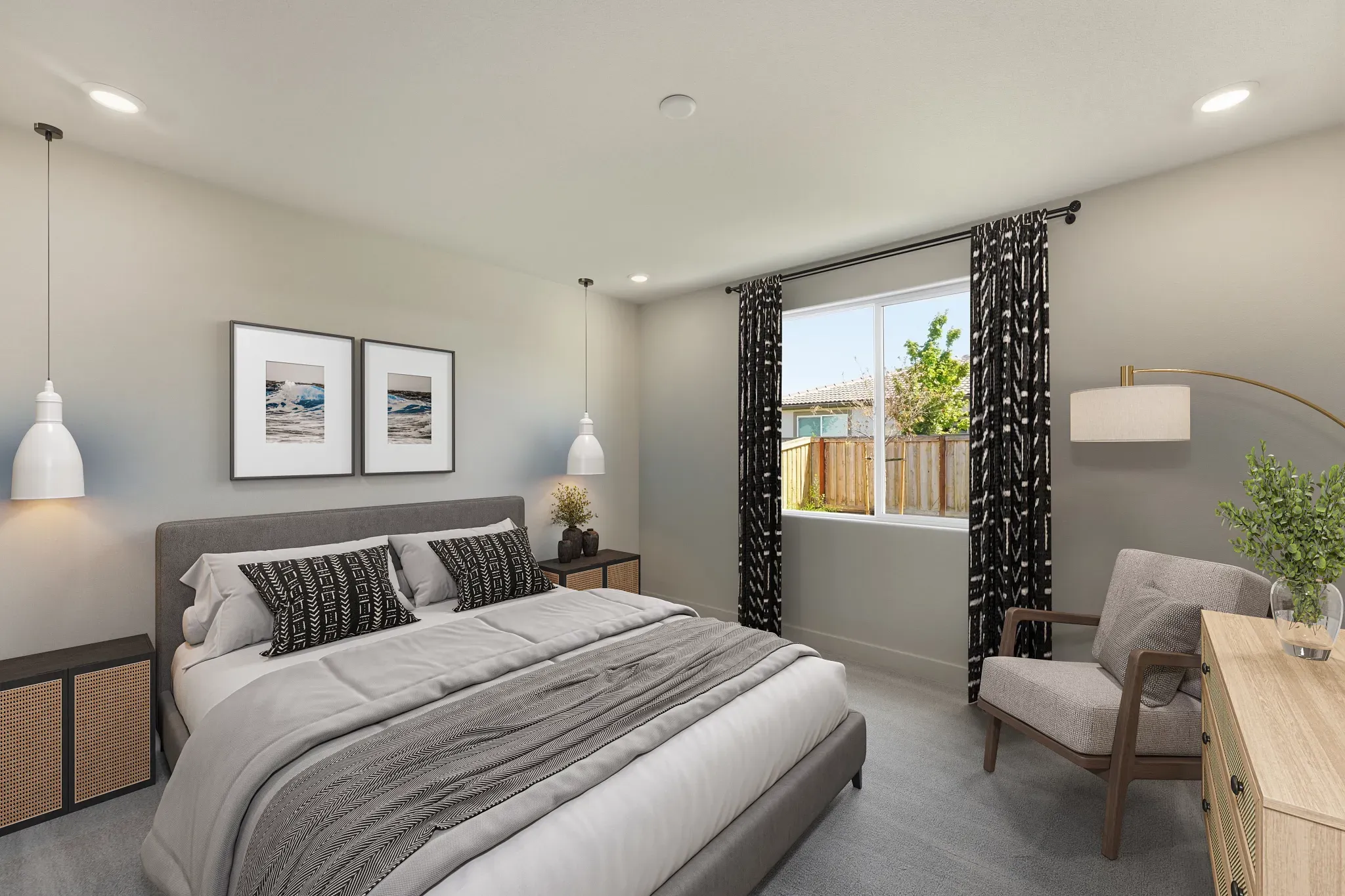 Primary Bedroom Virtually Staged