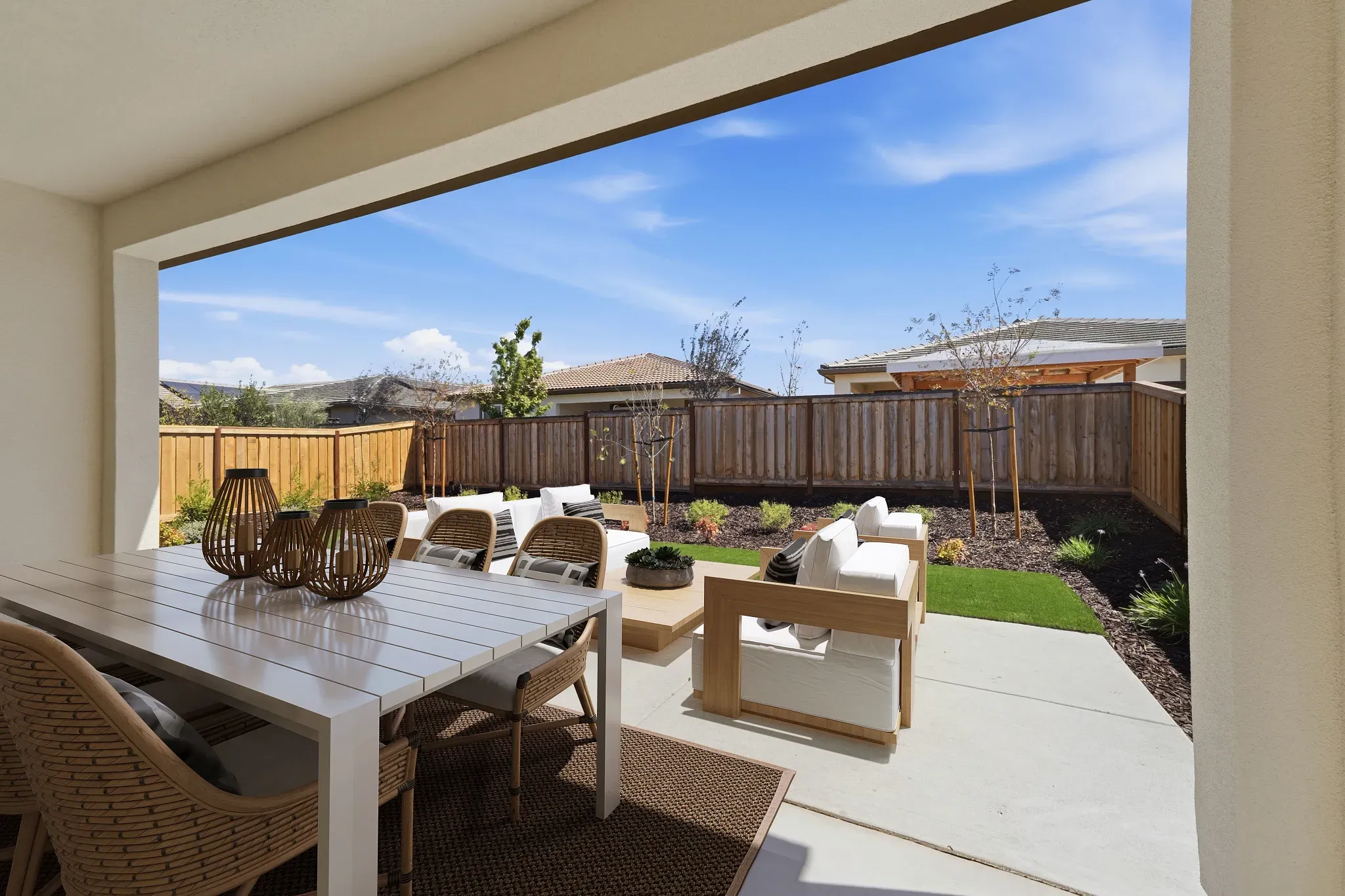 Outdoor Patio Virtually Staged