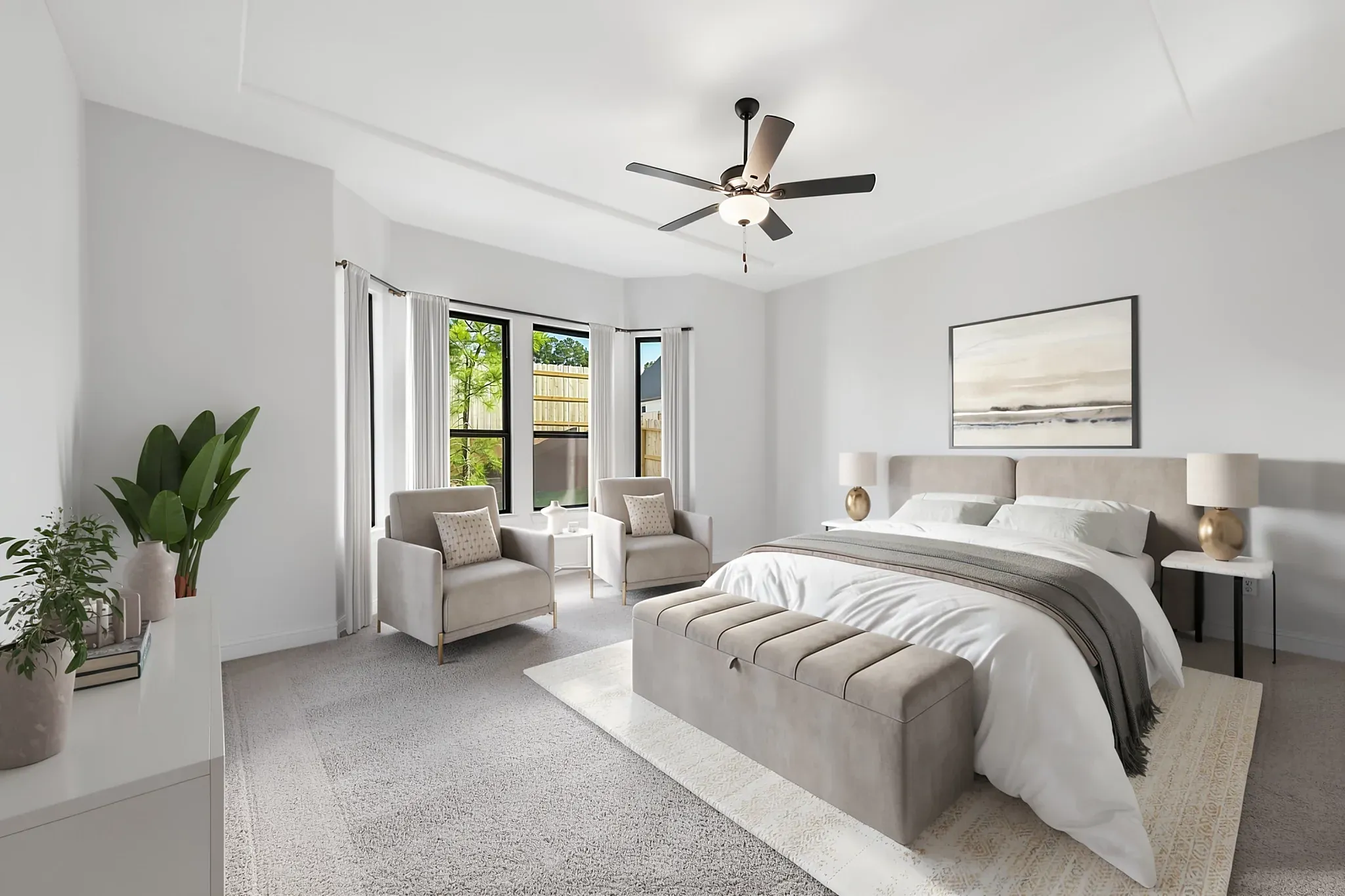 Homesite 0302 Primary Bed - Staged