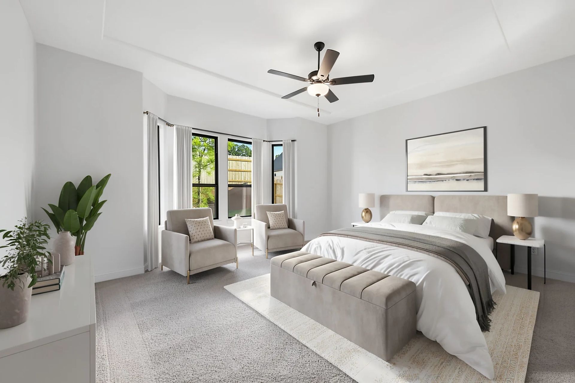 Homesite 0302 Primary Bed - Staged