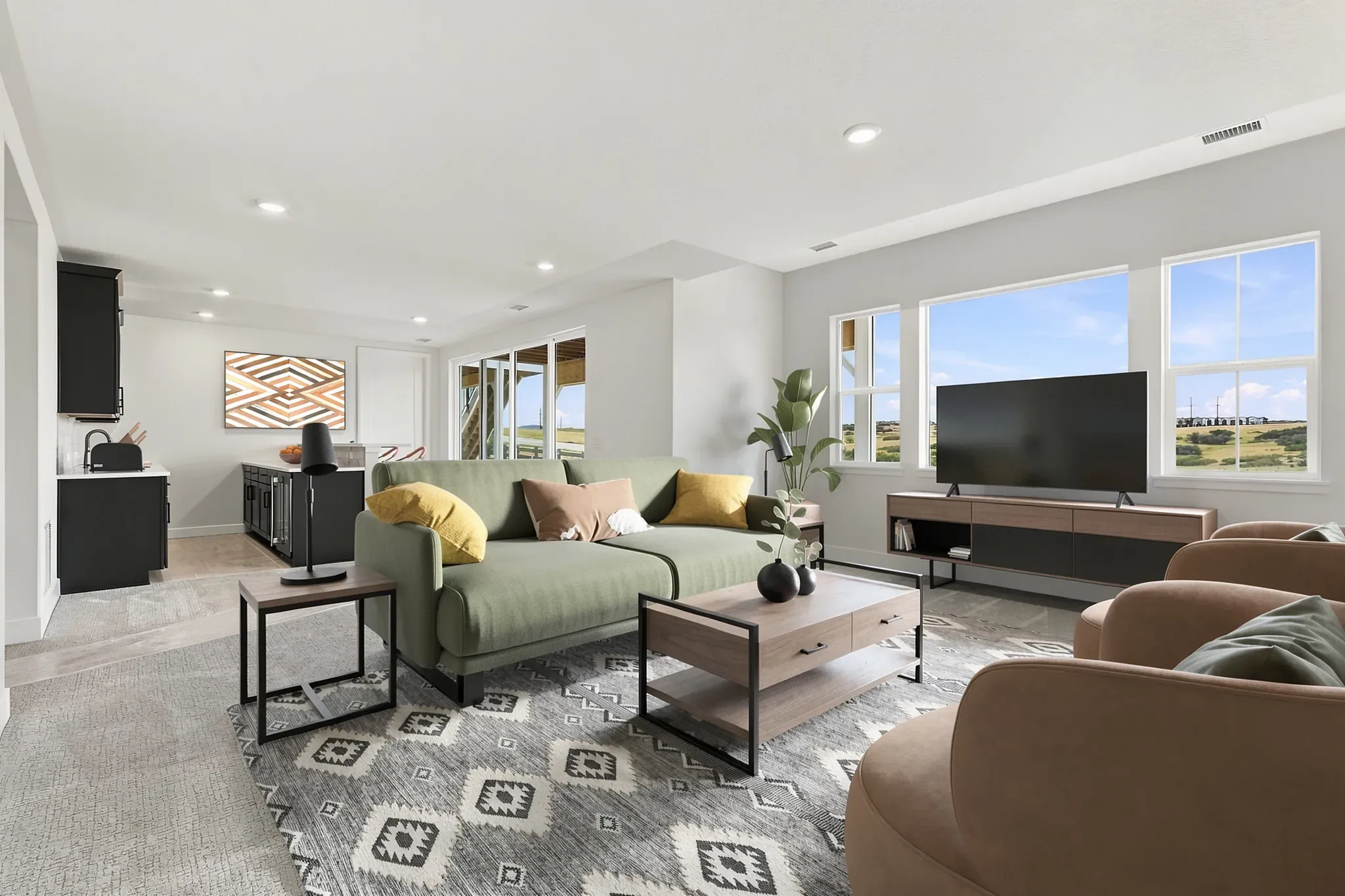 Homesite 11 Finished Basement - Virtually Staged