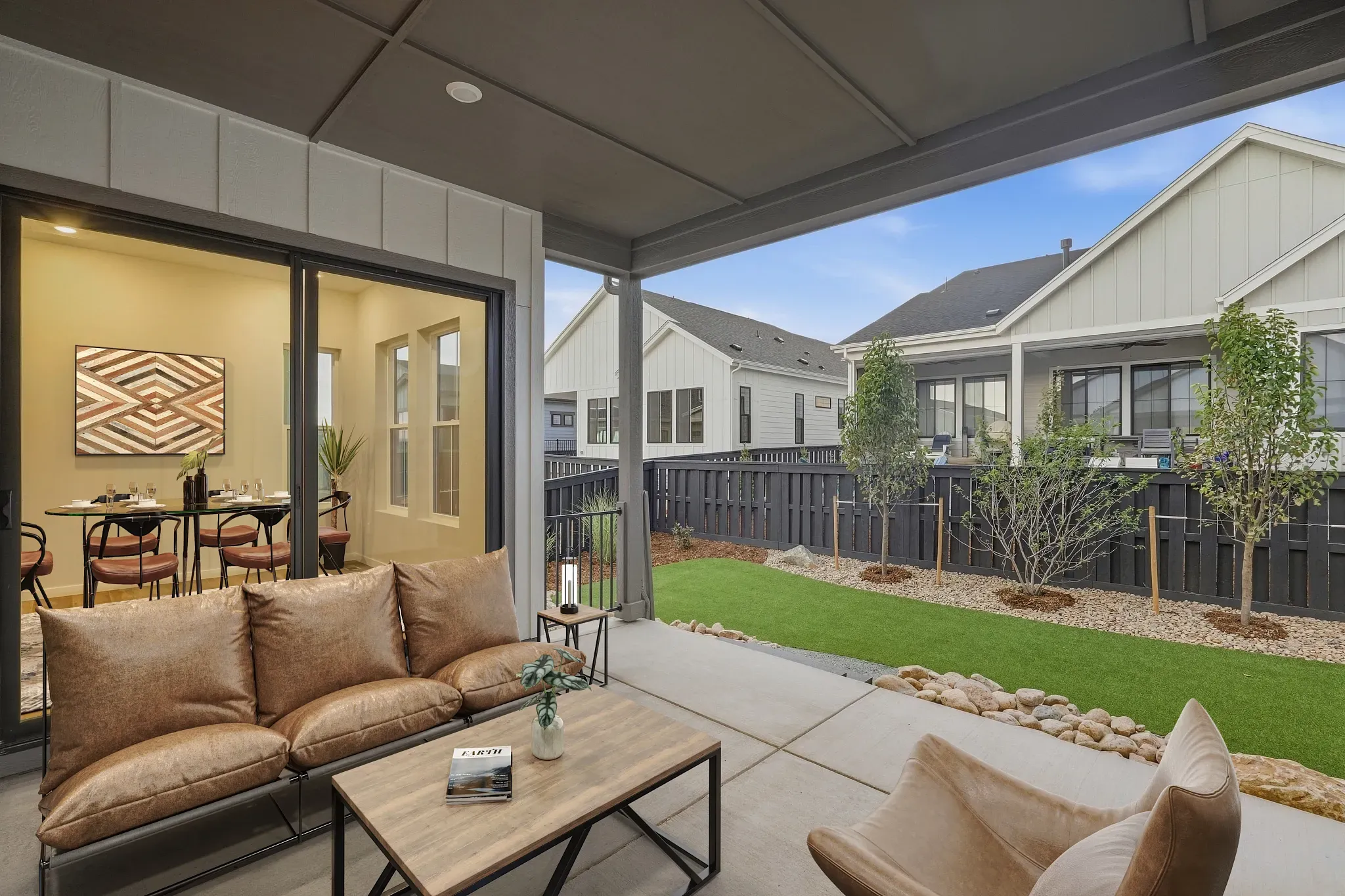 Homesite 67 Covered Patio - Virtually Staged