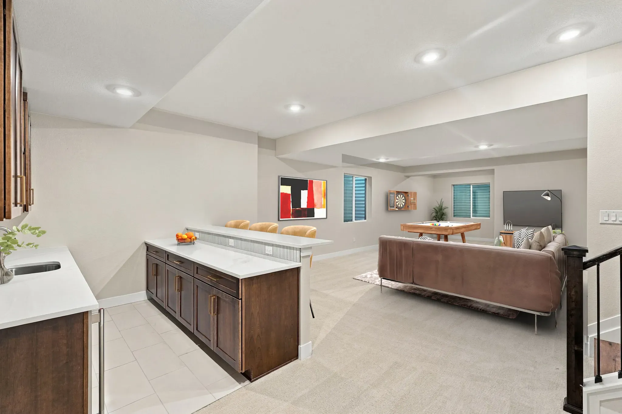 Homesite 67 Finished Basement - Virtually Staged
