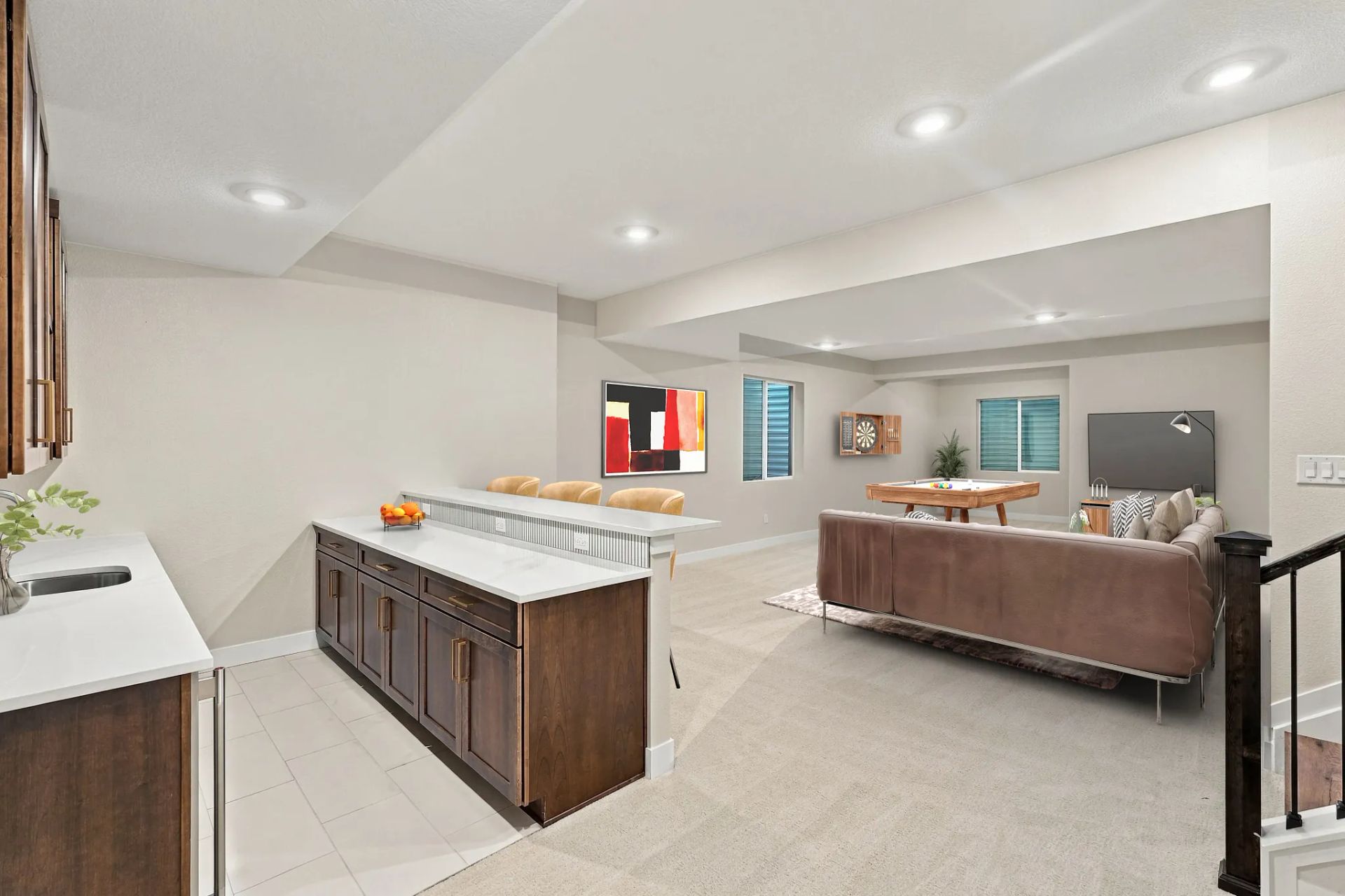 Homesite 67 Finished Basement - Virtually Staged