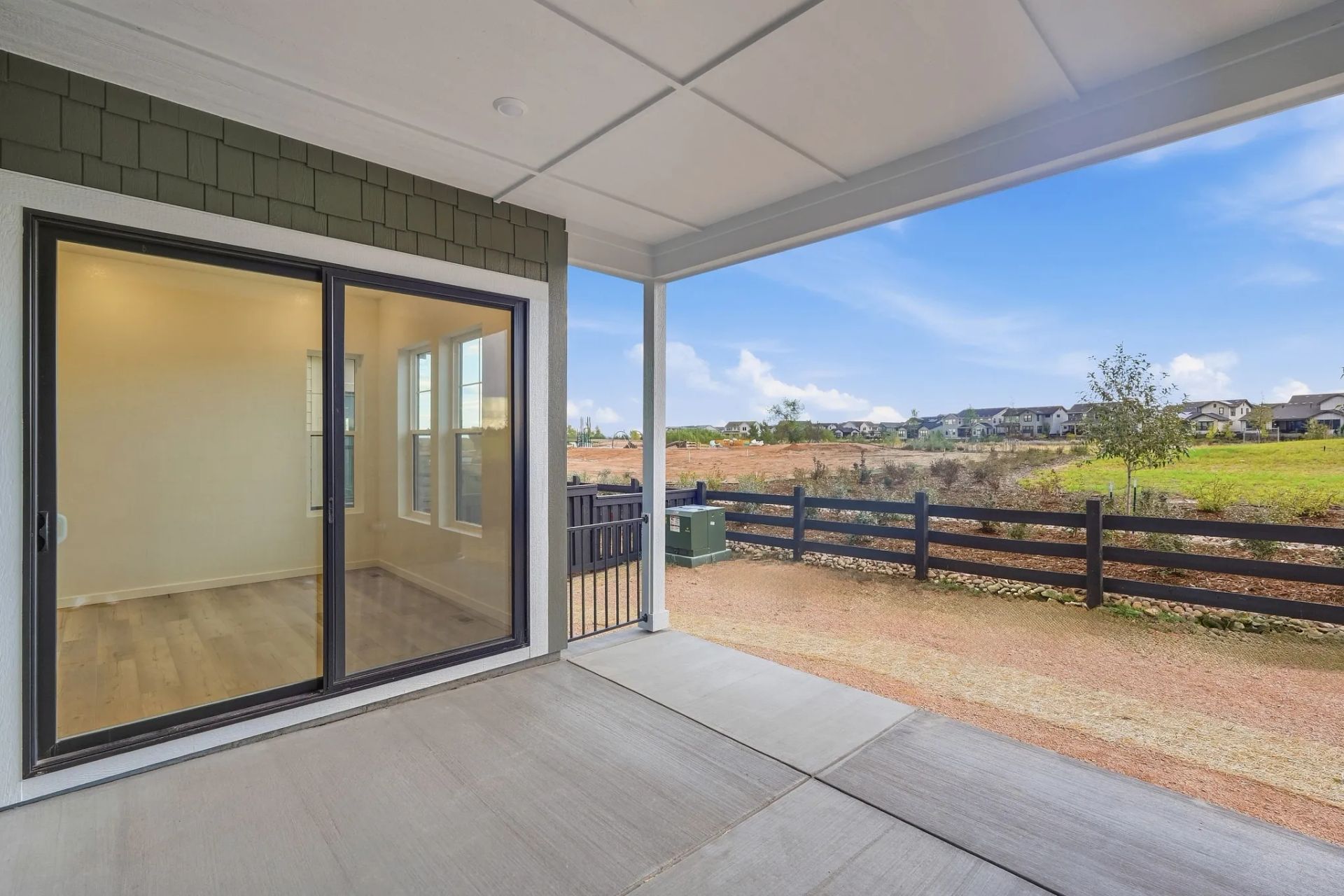 Homesite 29 Covered Patio Backing to Open Space