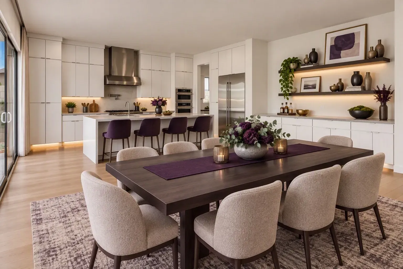 Virtually Staged Kitchen Dining