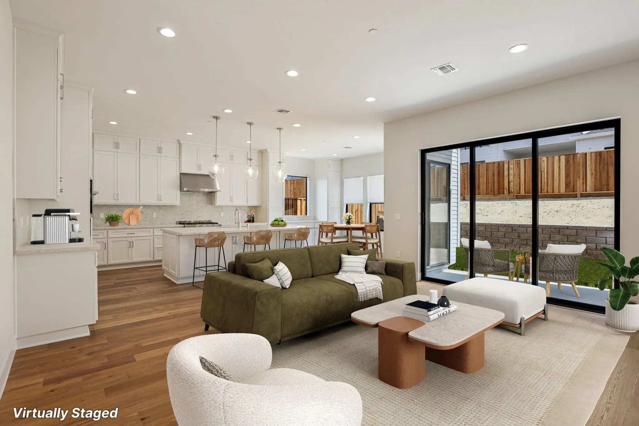 Light House Homesite 654 Great Room Virtually Stag