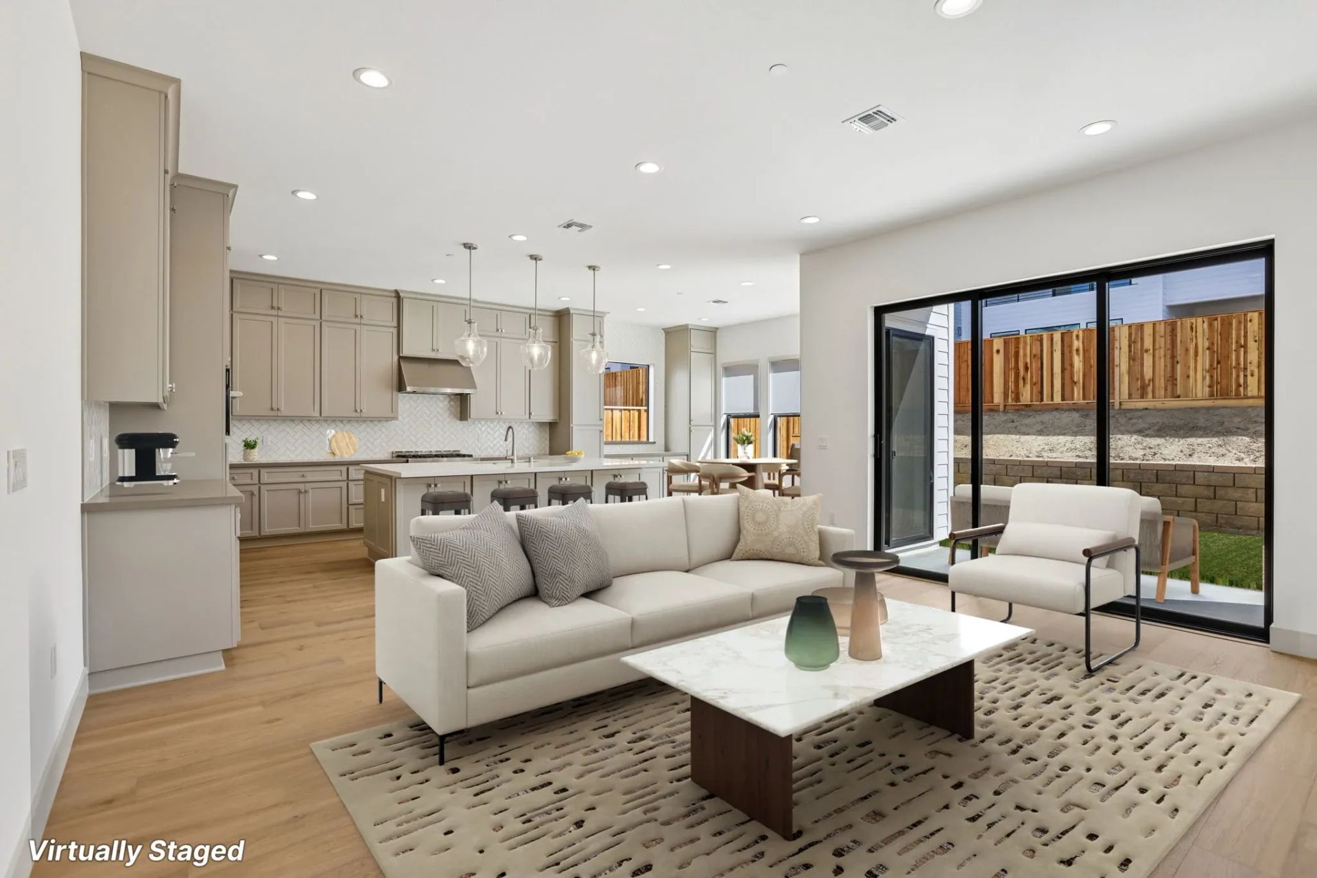Light House Homesite 652 Great Room Virtually Stag