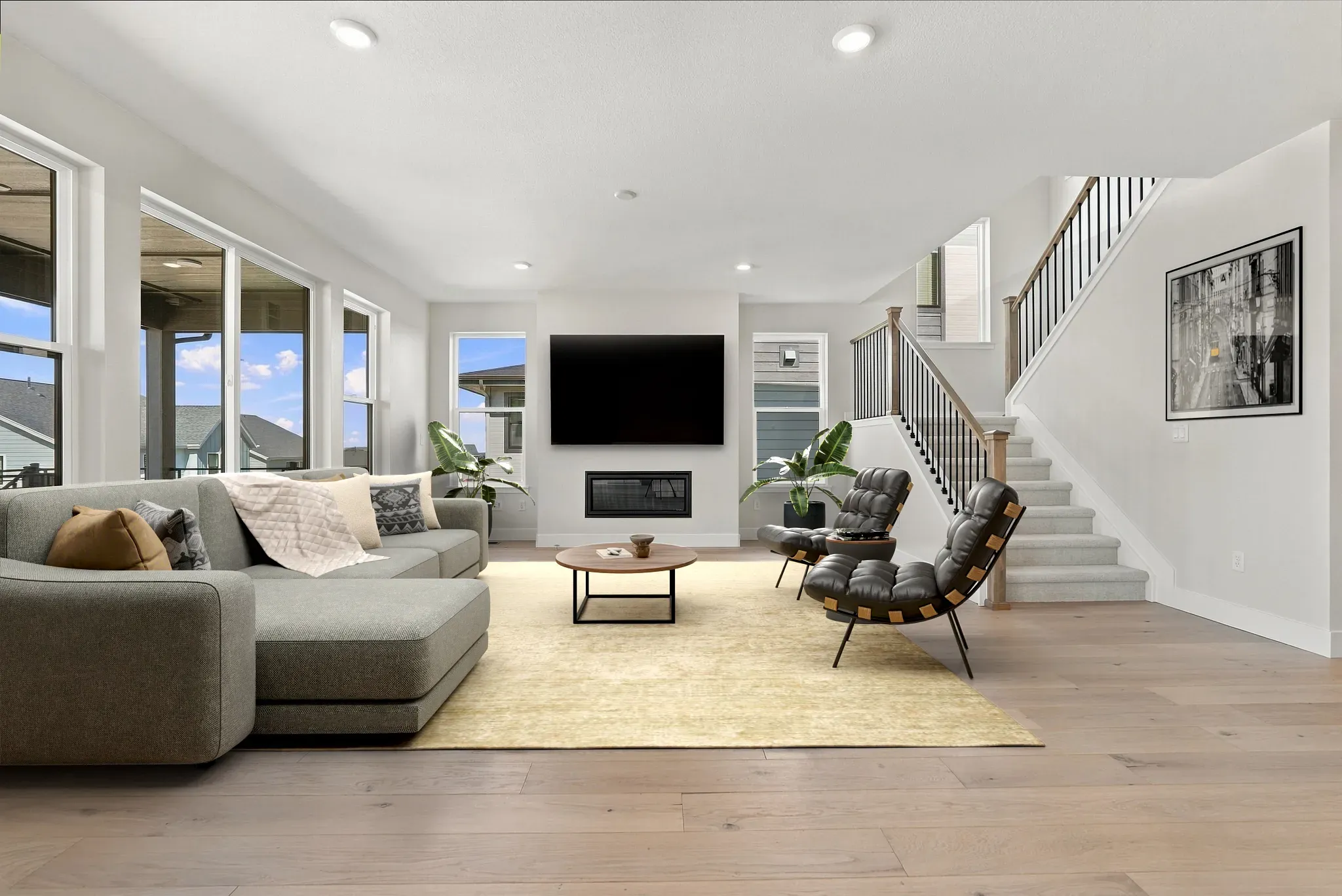 Homesite 247 Great Room - Virtually Staged