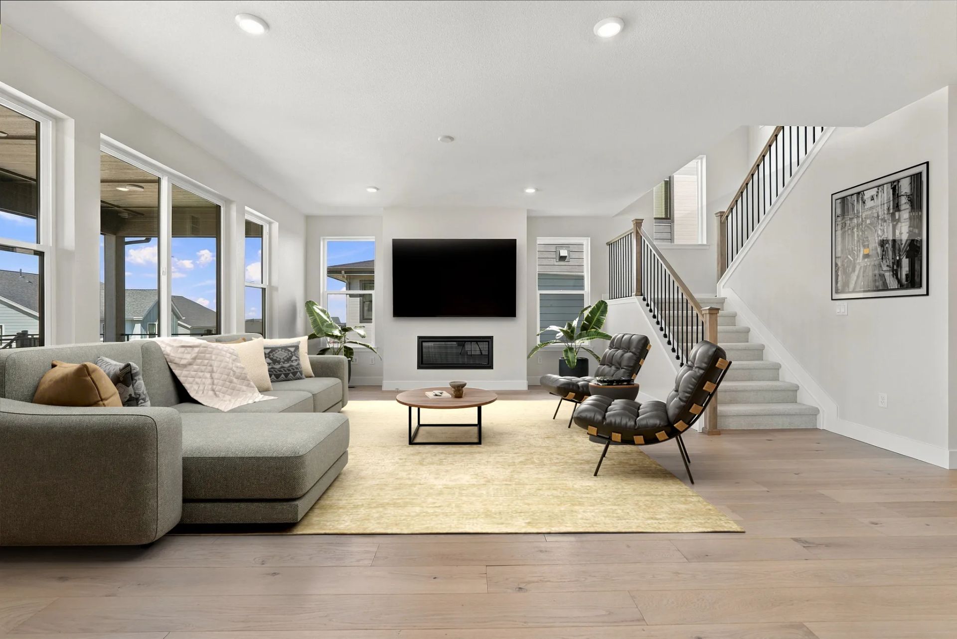Homesite 247 Great Room - Virtually Staged