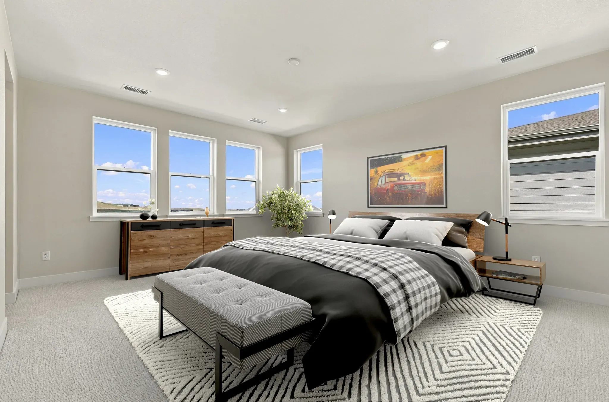 Homesite 247 Primary Bedroom - Virtually Staged