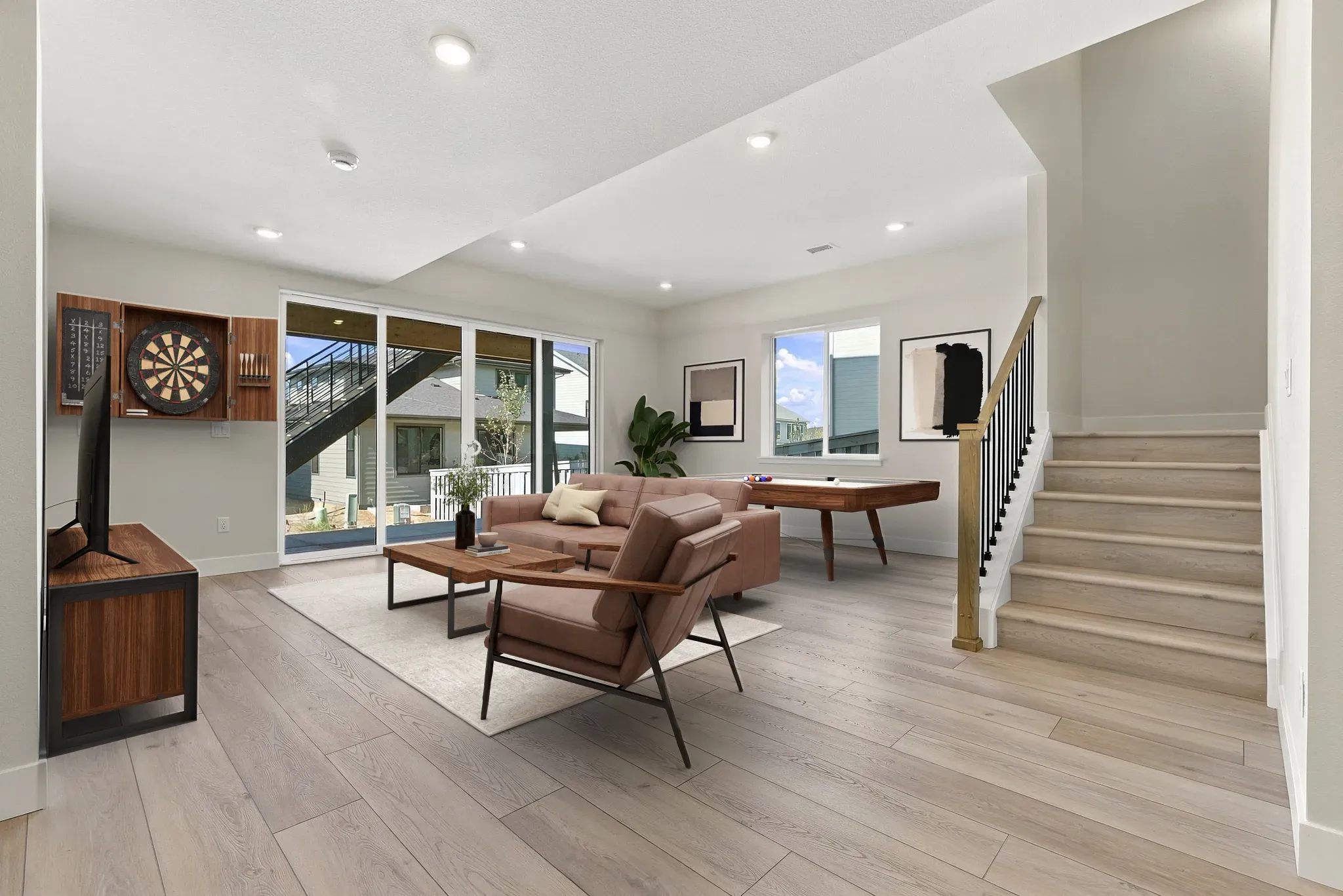 Homesite 247 Finished Basement - Virtually Staged