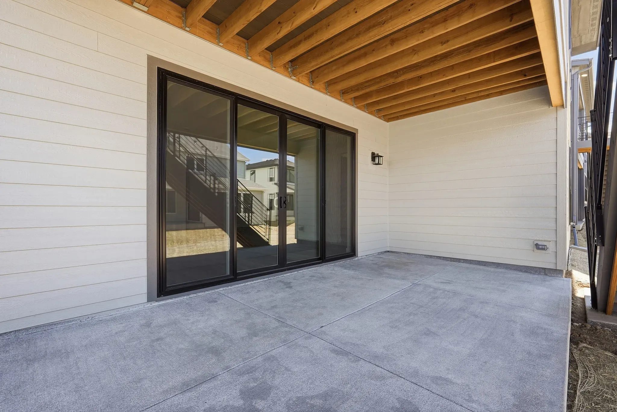 Homesite 247 Covered Patio at Finished Basement