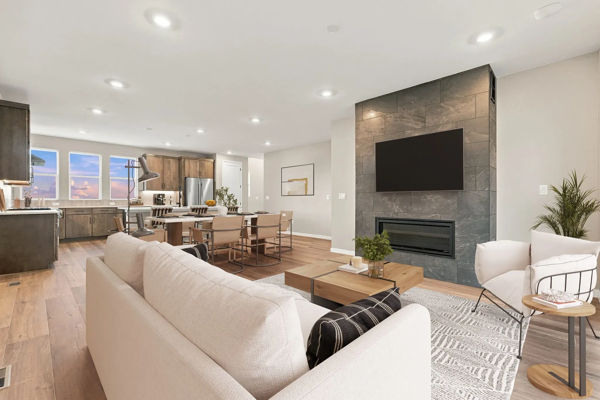 Homesite 346 Great Room, Dining + Kitchen - Virtua
