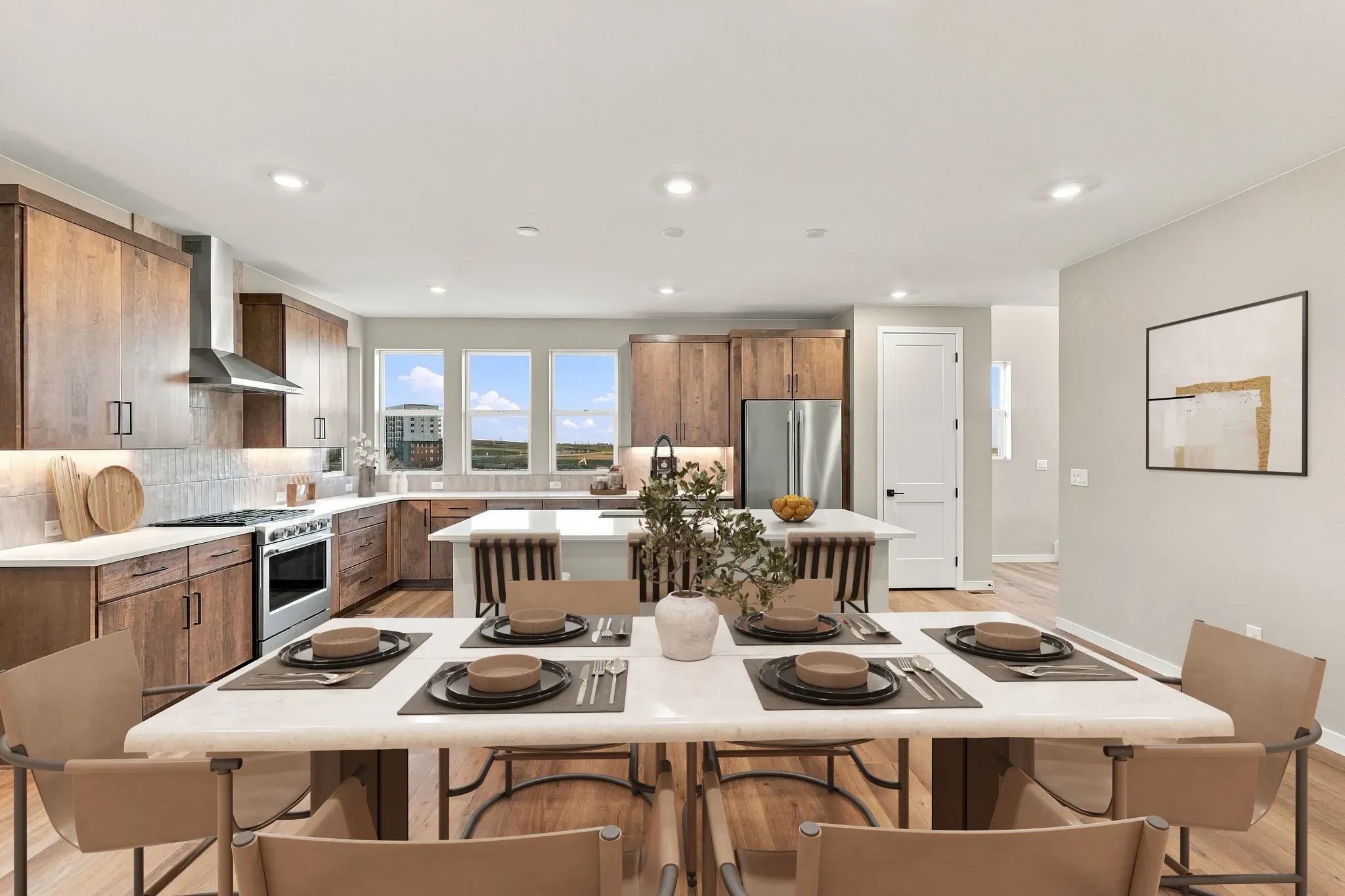 Homesite 346 Dining + Kitchen - Virtually Staged