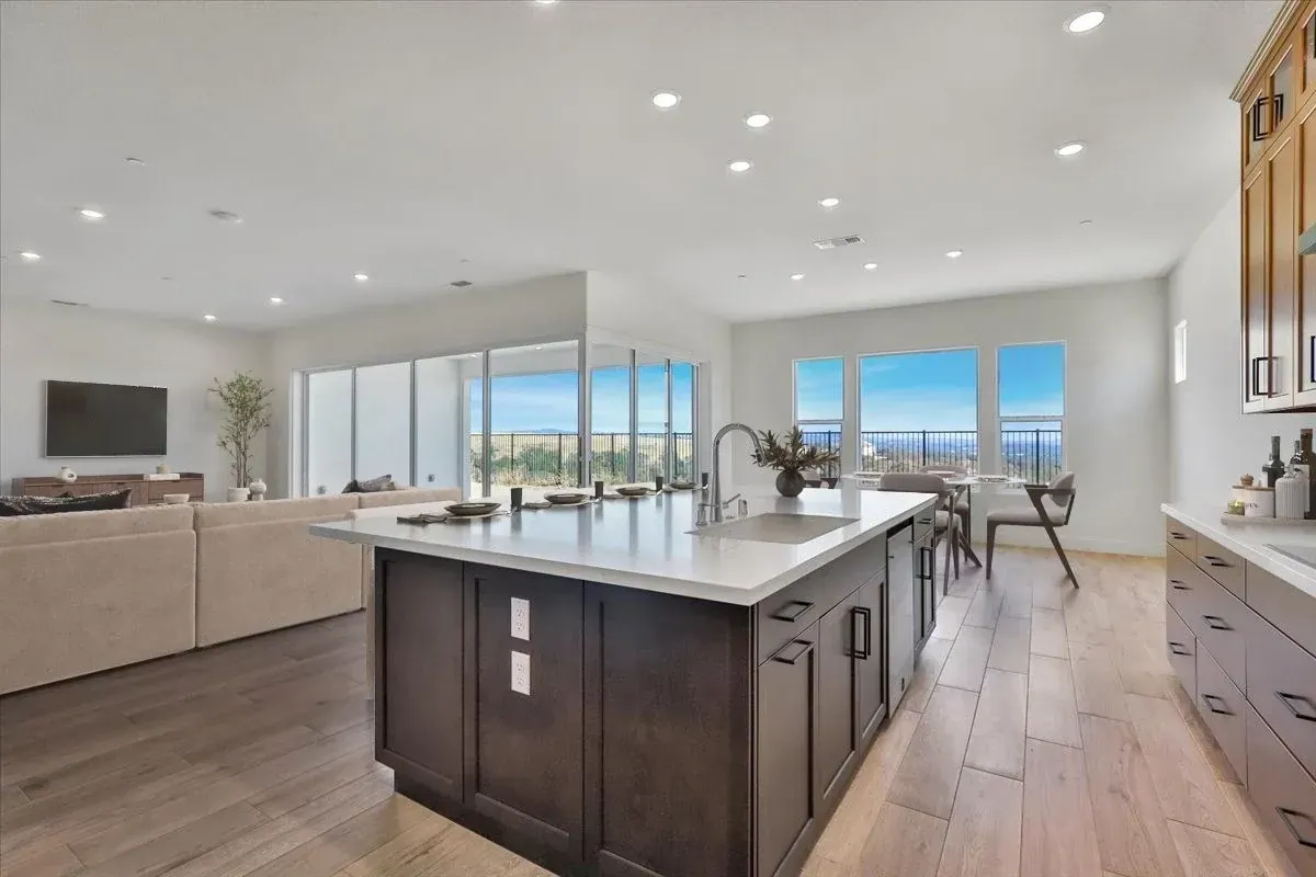Virtually Staged Kitchen & Great Room