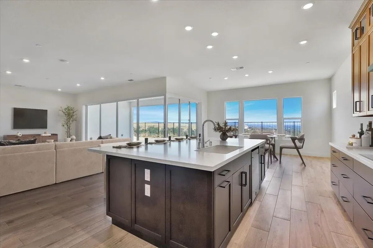 Virtually Staged Kitchen & Great Room