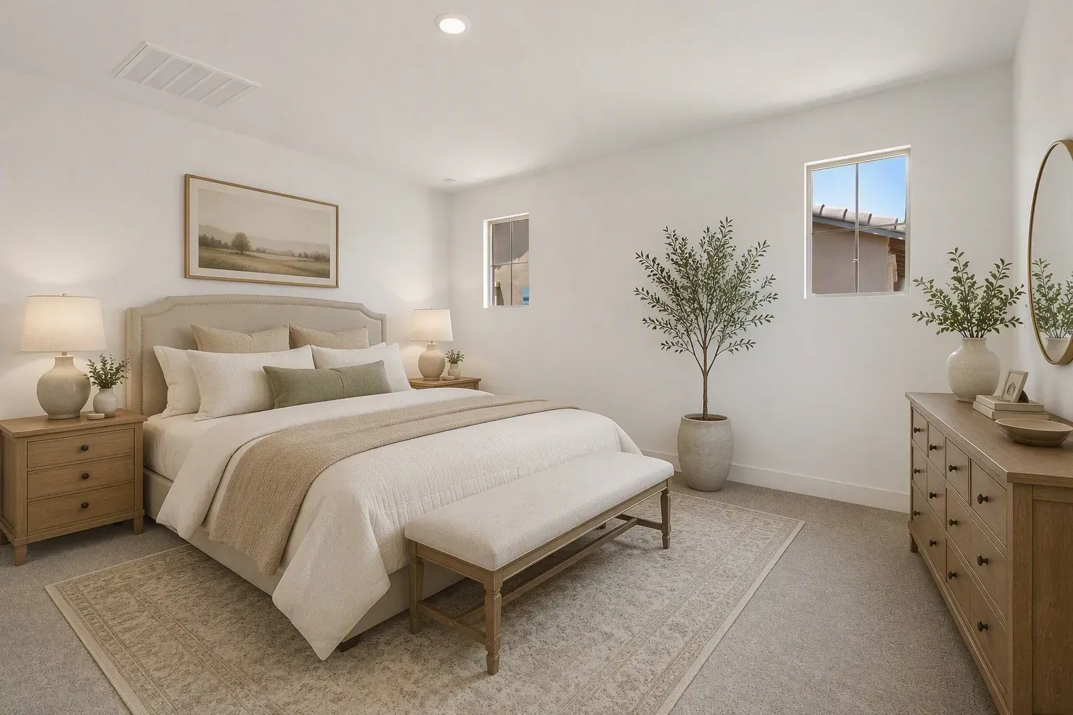 Primary Bedroom Virtually Staged